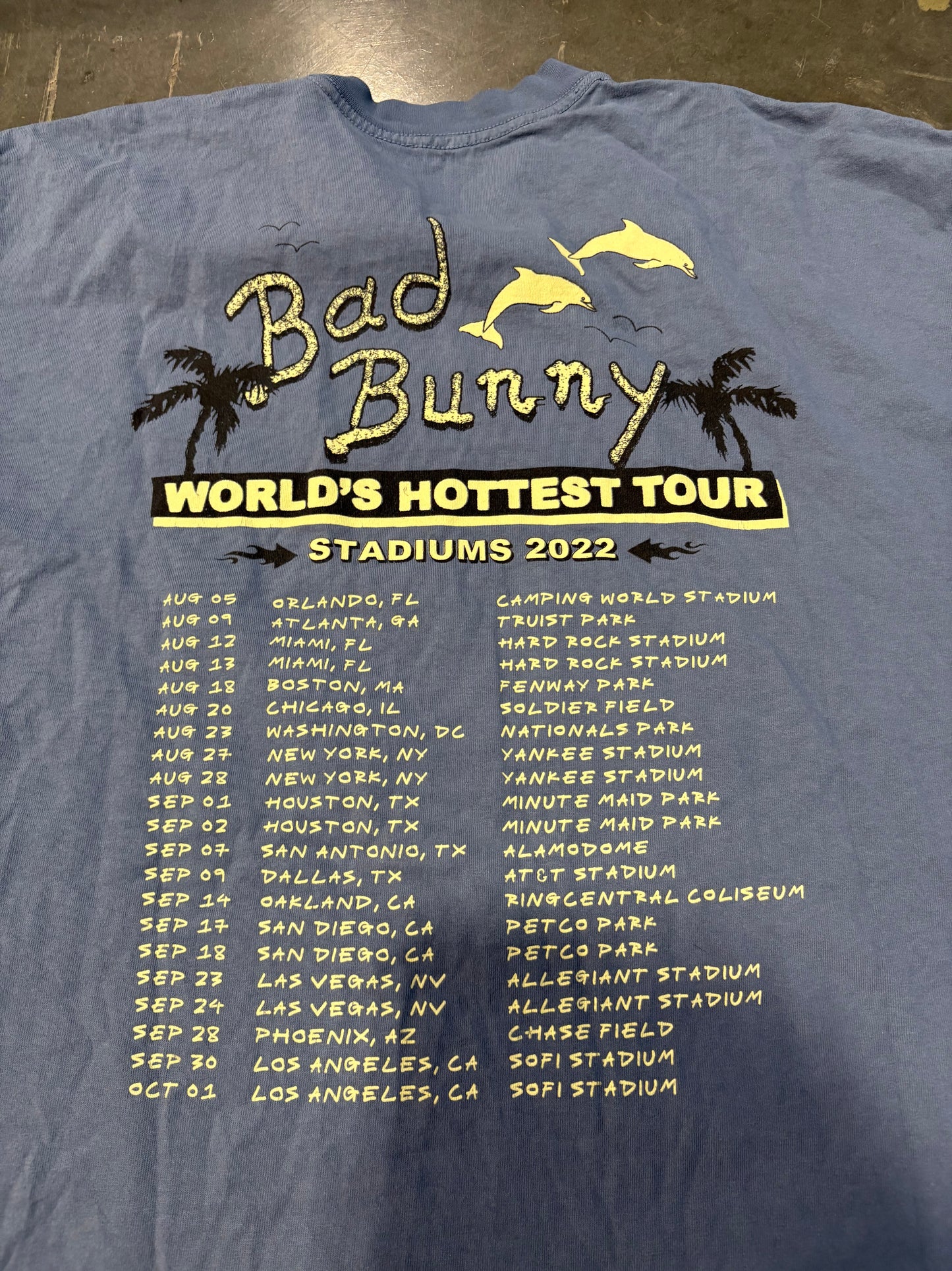 2022 Bad Bunny “Un Verano Sin Ti” Tour Graphic Tee