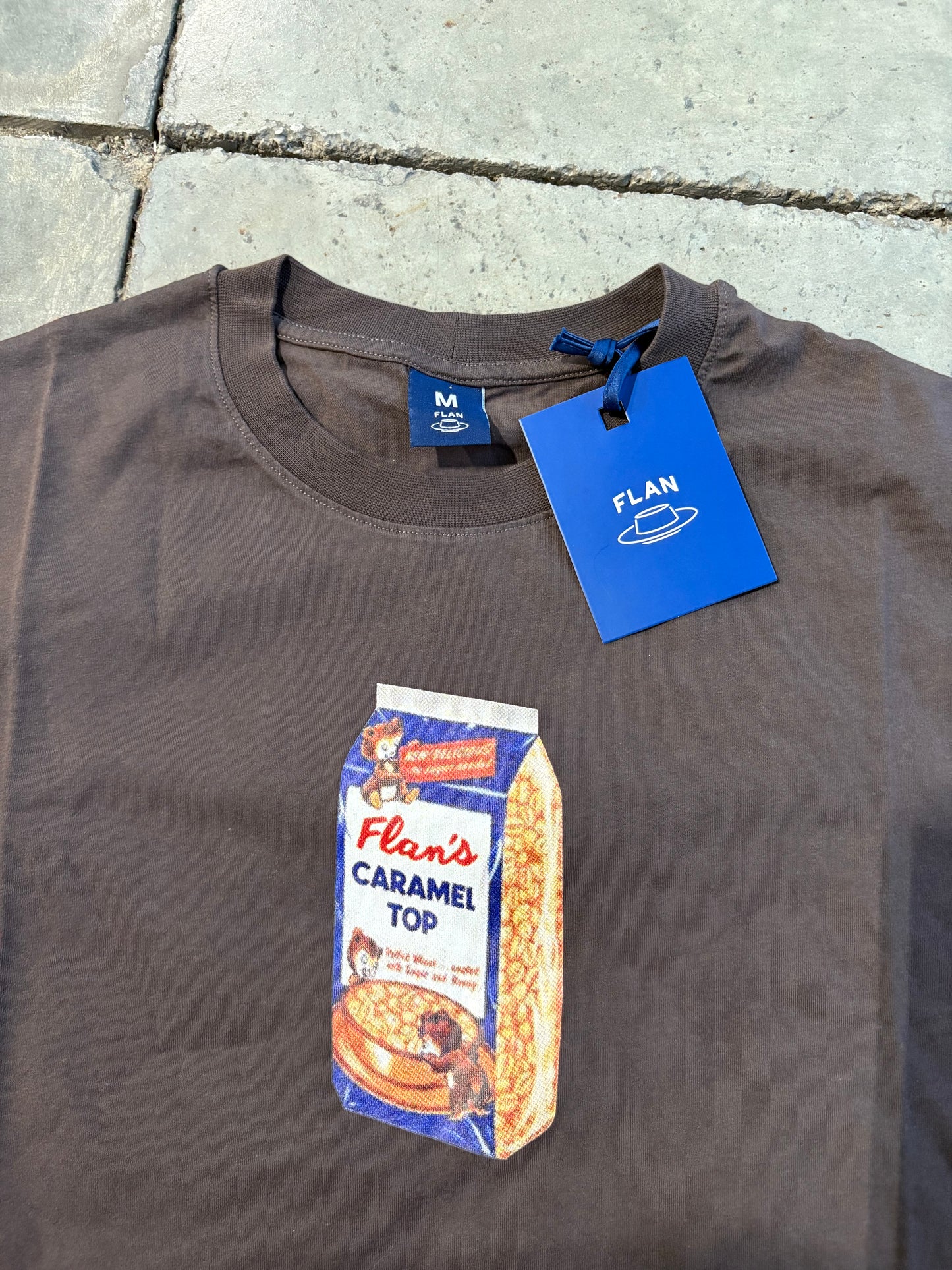 FLAN Labs “Caramel Top” Graphic Tee *NEW WITH TAGS*