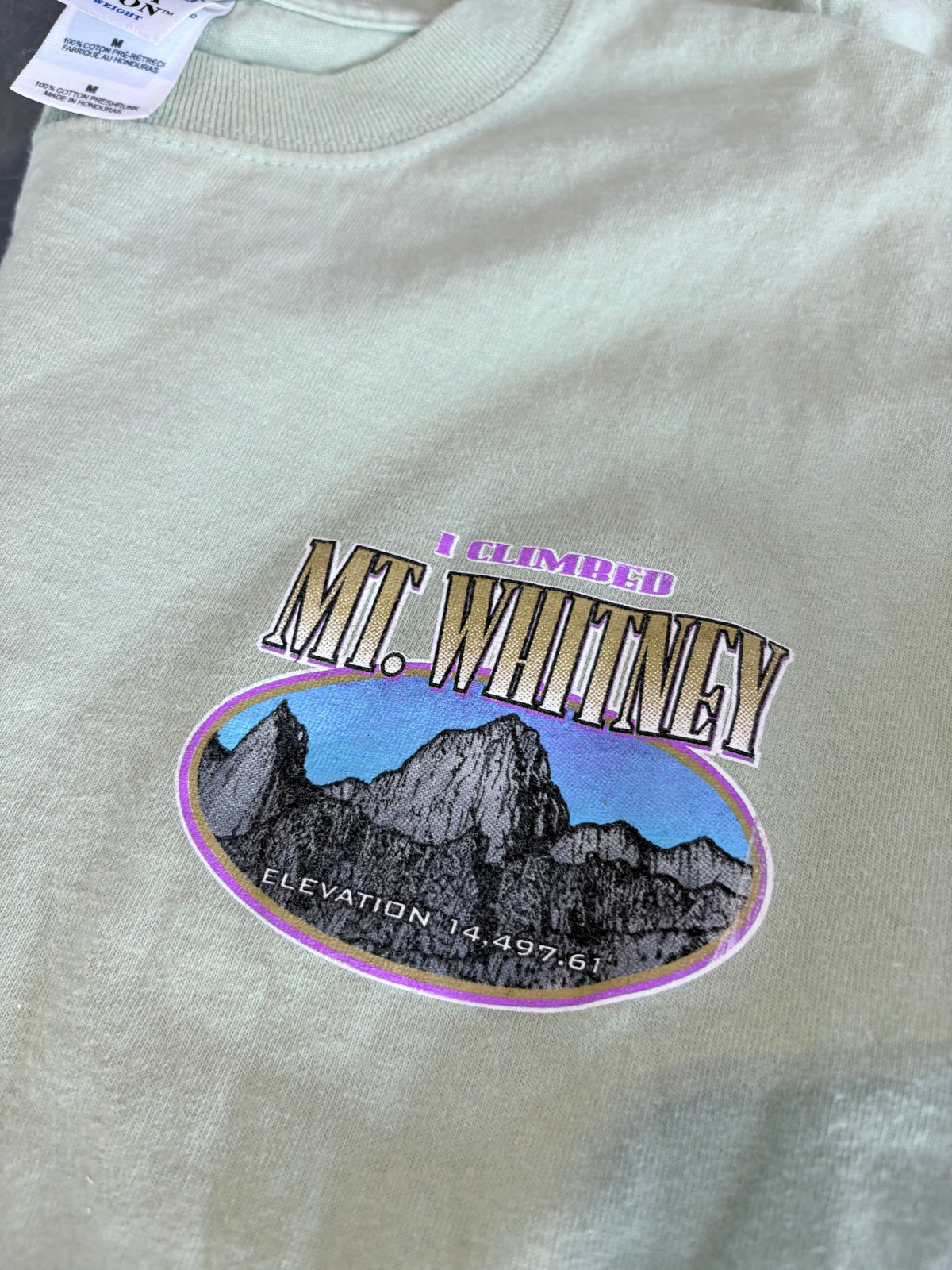 Vintage Y2K ‘I Climbed Mt. Whitney’ Trail Graphic Tee