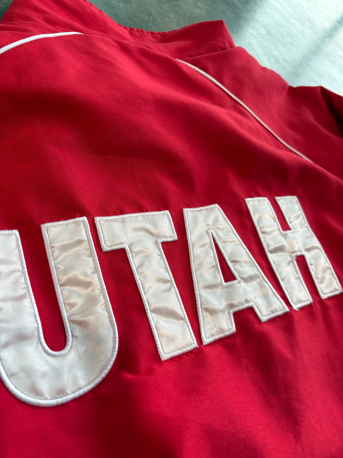 Vintage Utah Utes Varsity Windbreaker