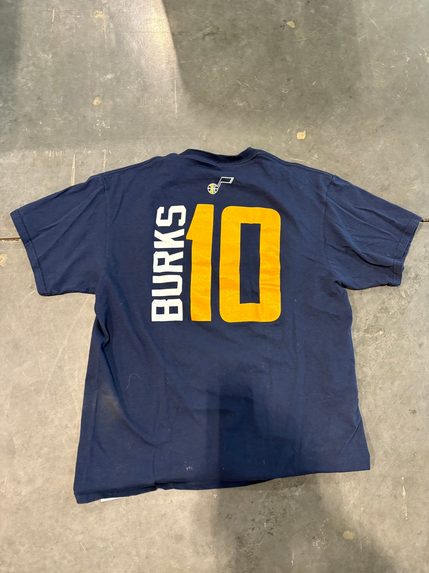 Utah Jazz #10 Burks Graphic Tee