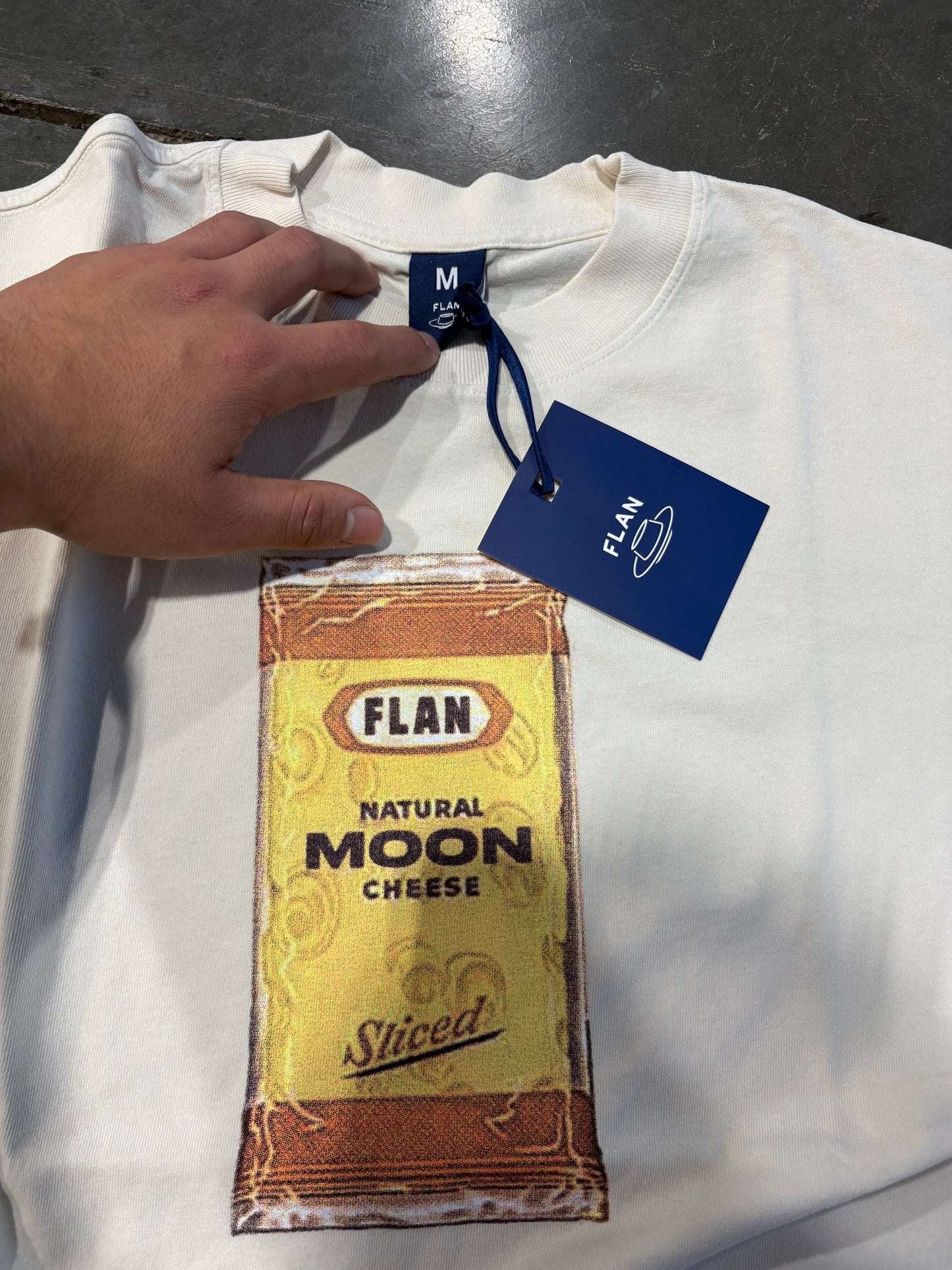 FLAN Labs “Natural Moon Cheese” Graphic Tee *NEW WITH TAGS*
