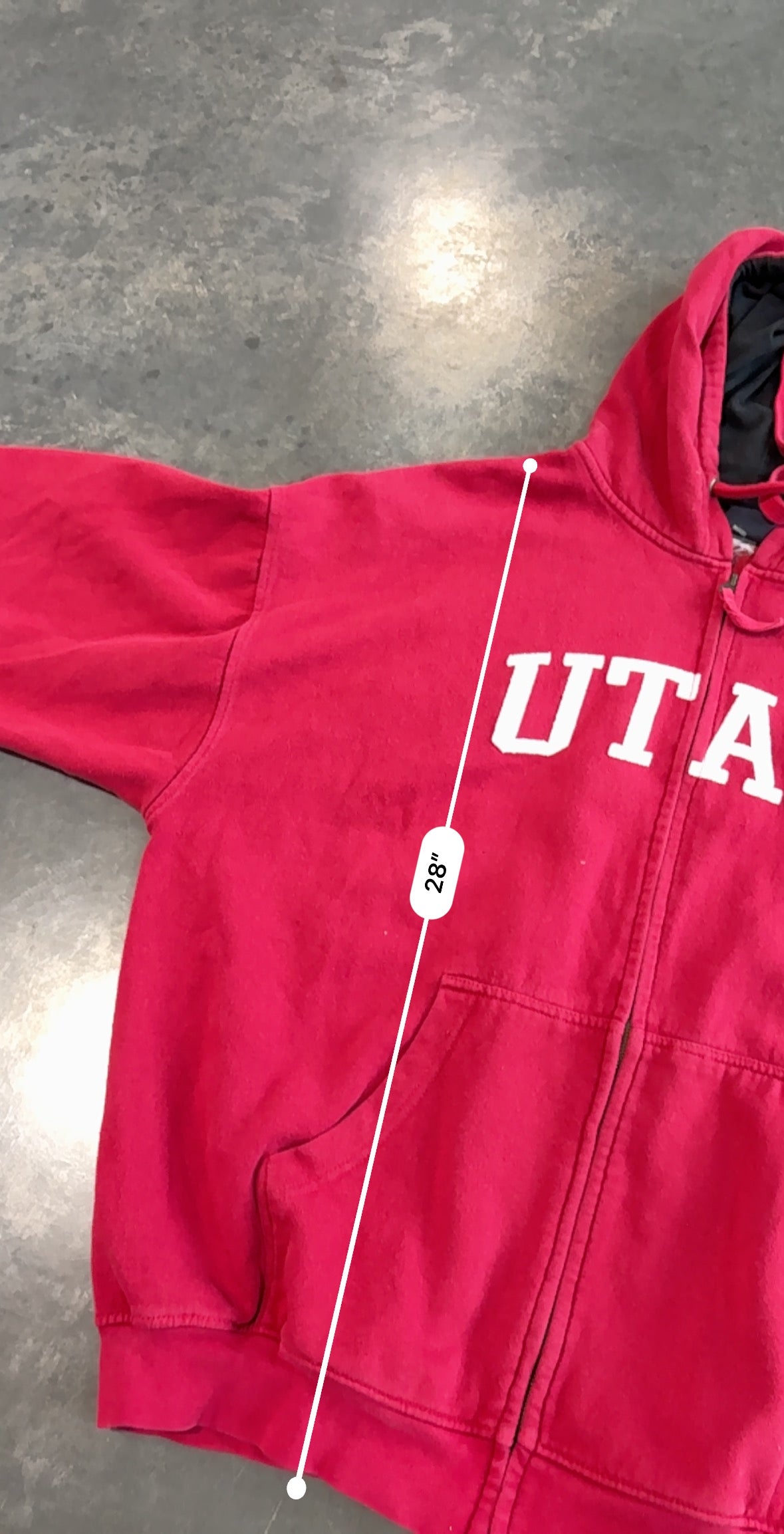 Vintage Y2K Utah Utes Zip Up Hoodie