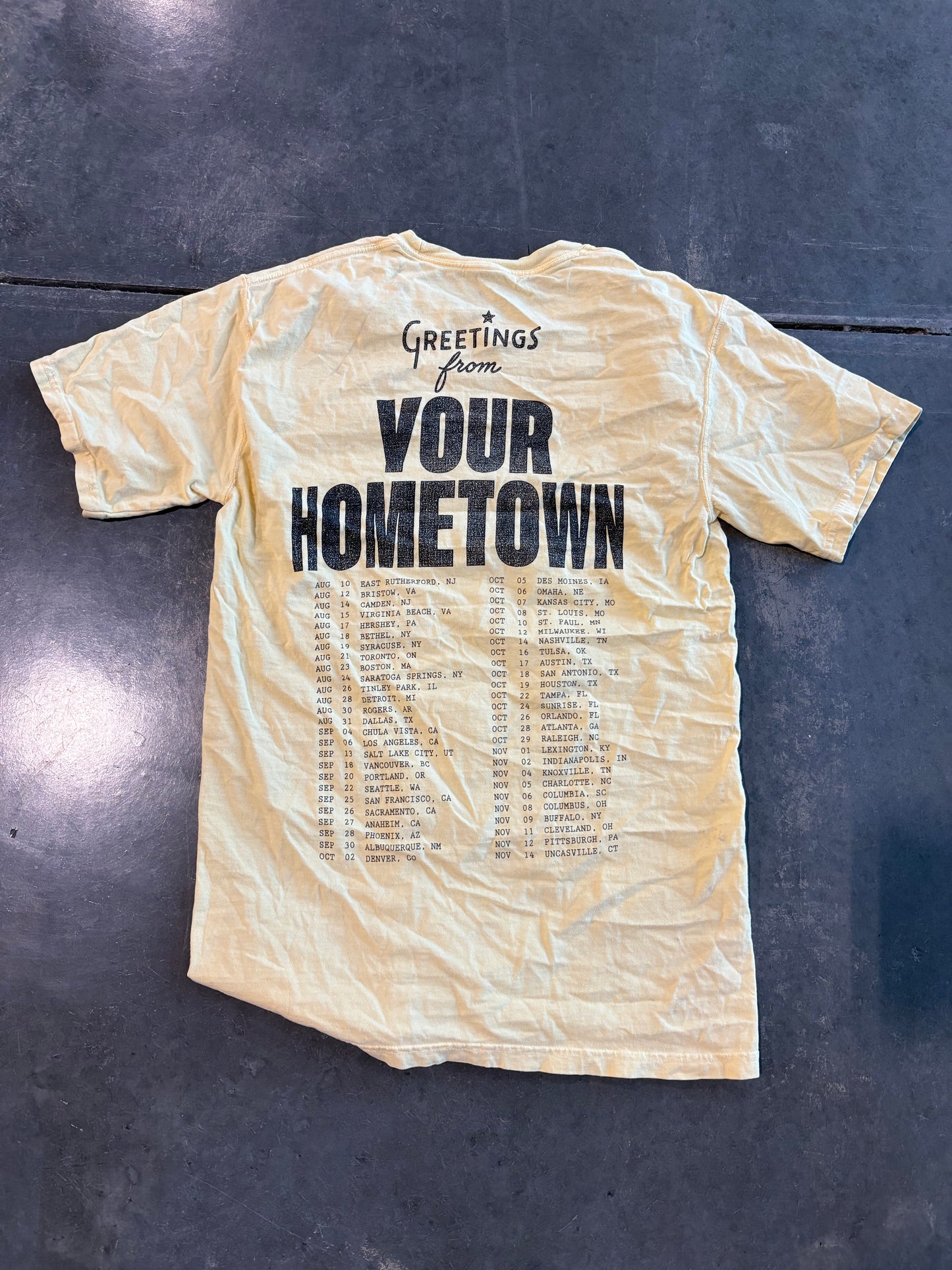 Jonas Brothers Greetings From Your Hometown Tour Graphic Tee