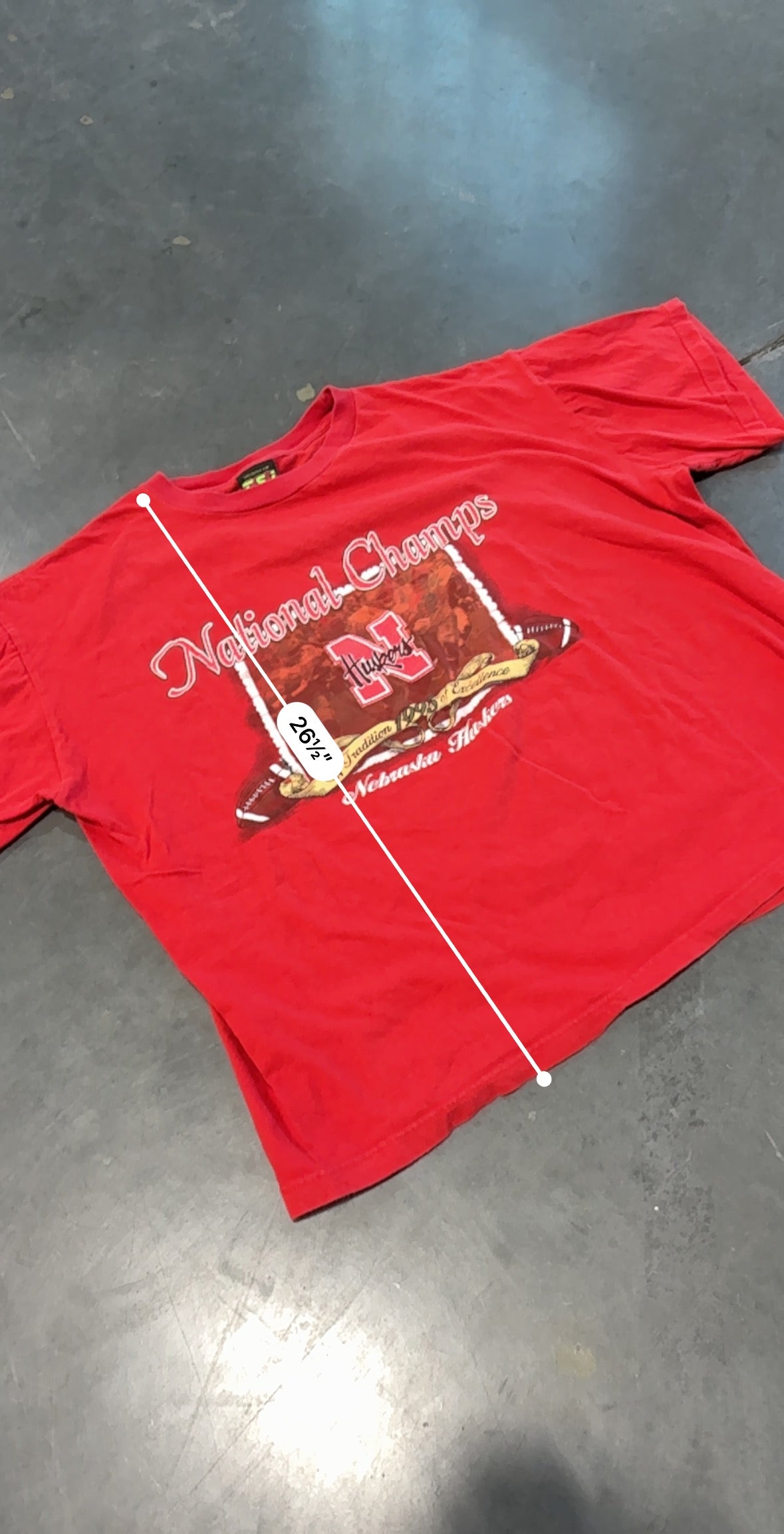 1995 Nebraska Huskies National Champs Graphic Tee