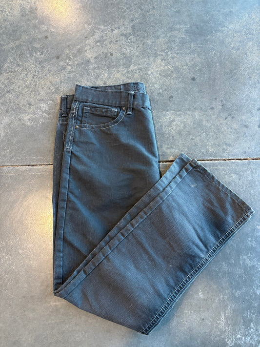 Grunge Y2K Request Black Waxed Jeans