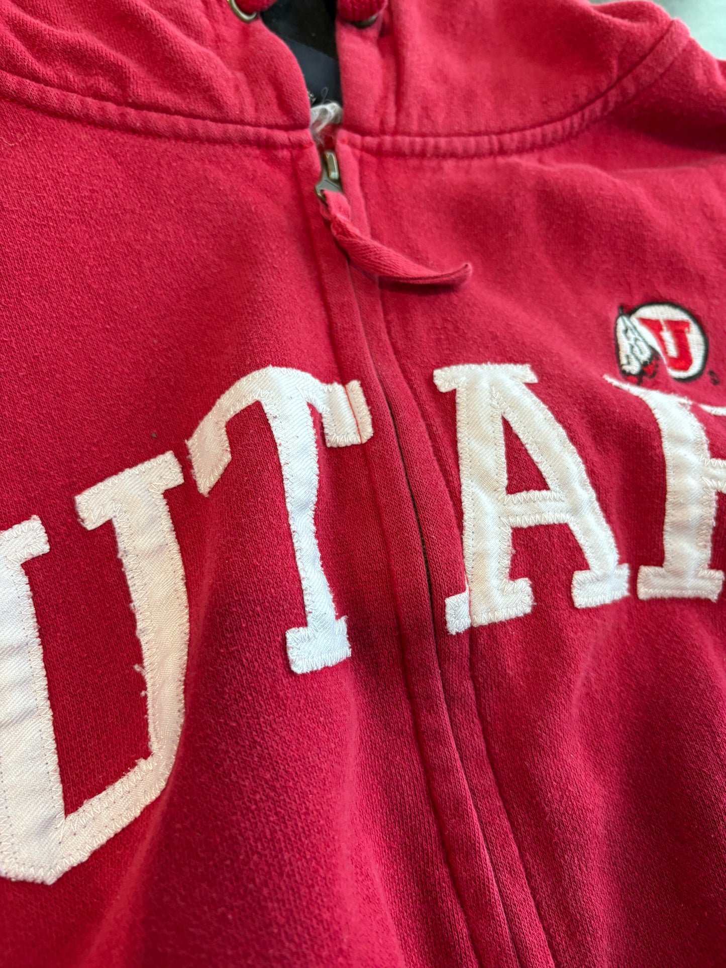 Vintage Y2K Utah Utes Zip Up Hoodie