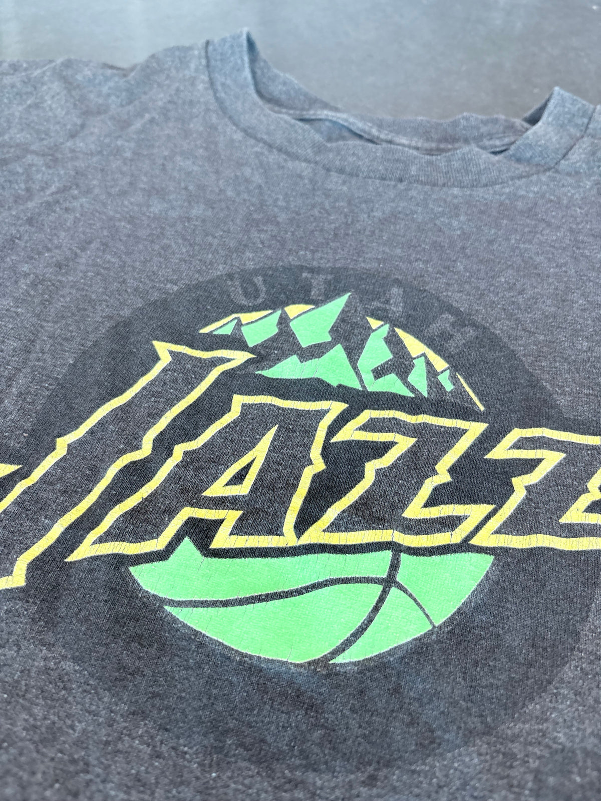 Y2K Utah Jazz Logo Graphic Tee