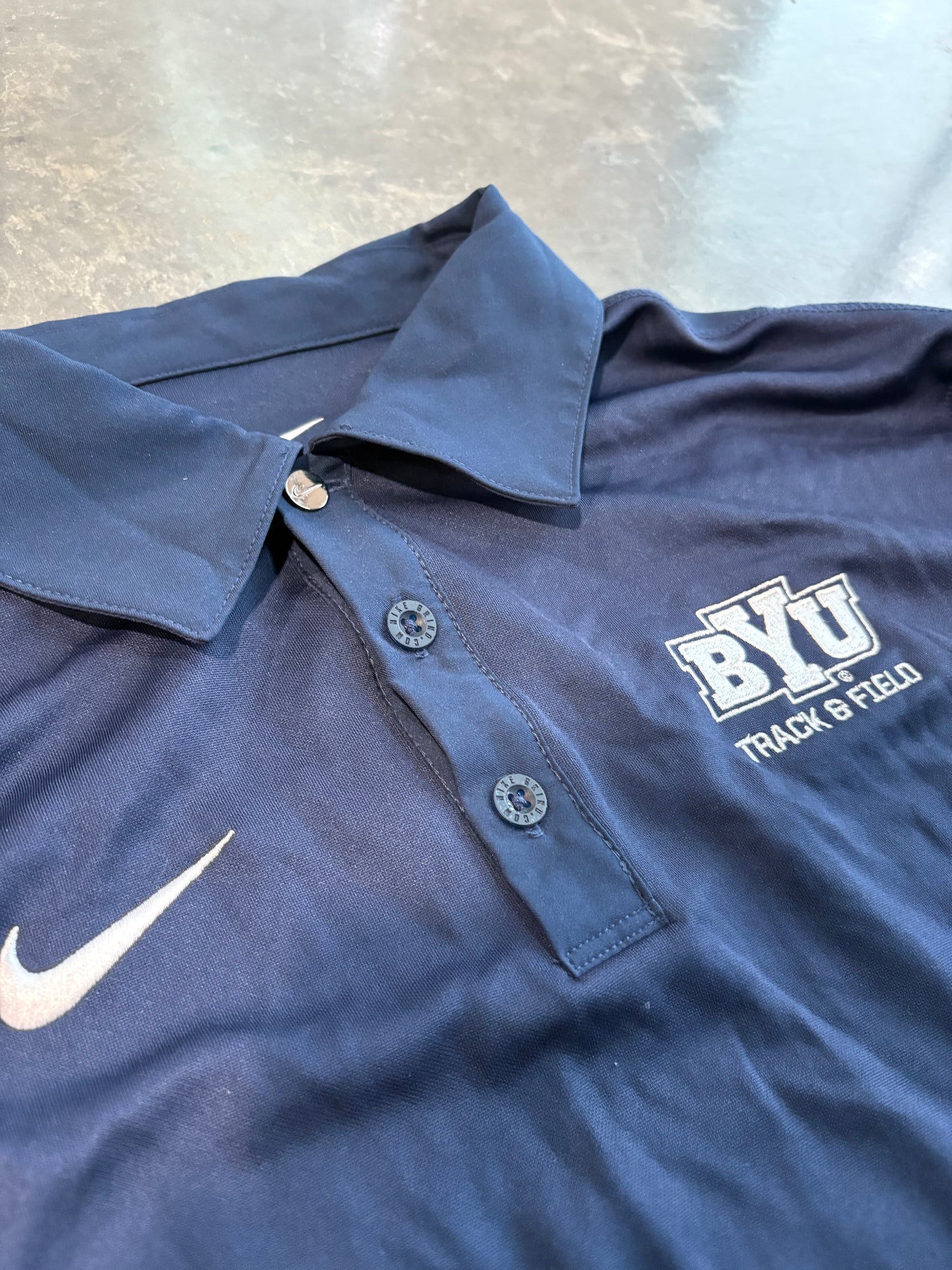 BYU Track & Field Polo Long Sleeve