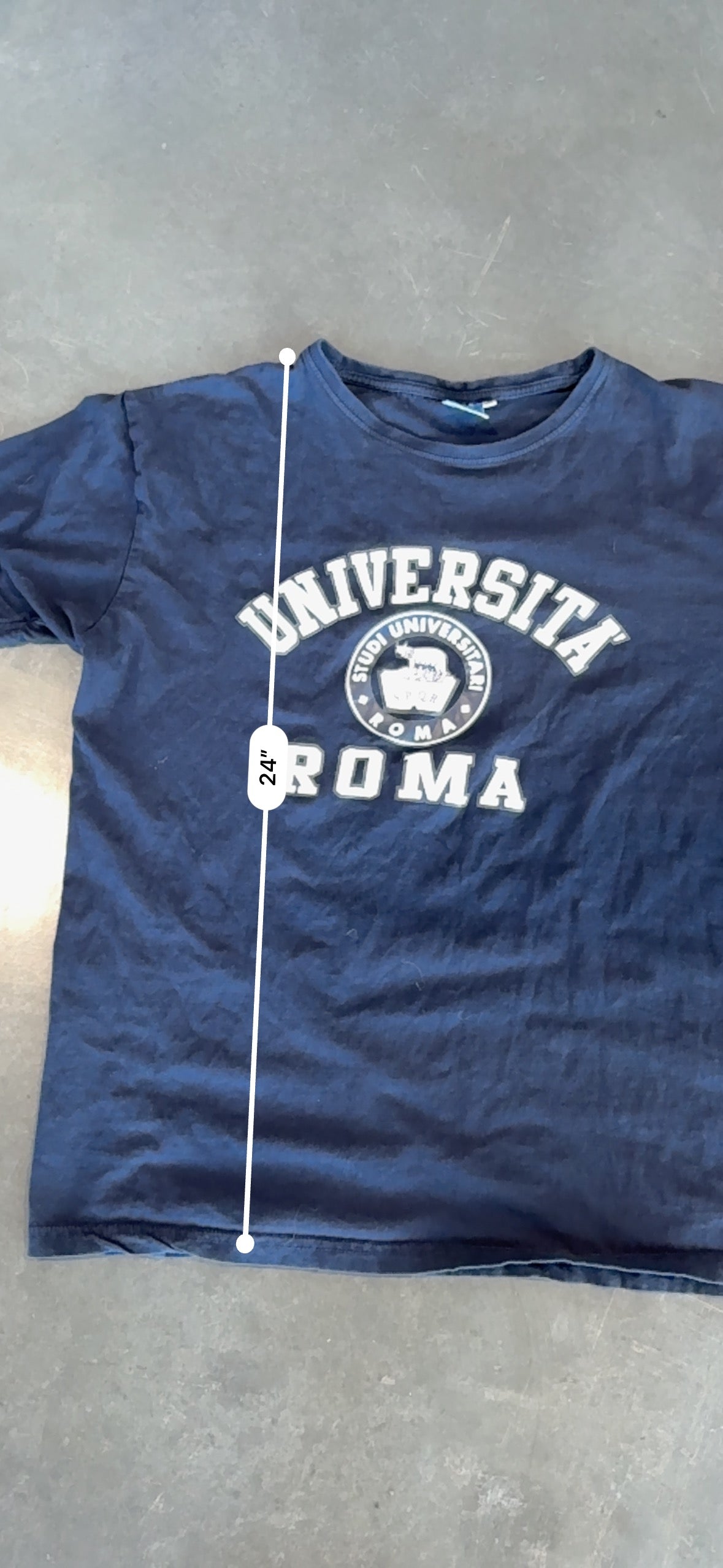 Y2K University of Roma Graphic Tee