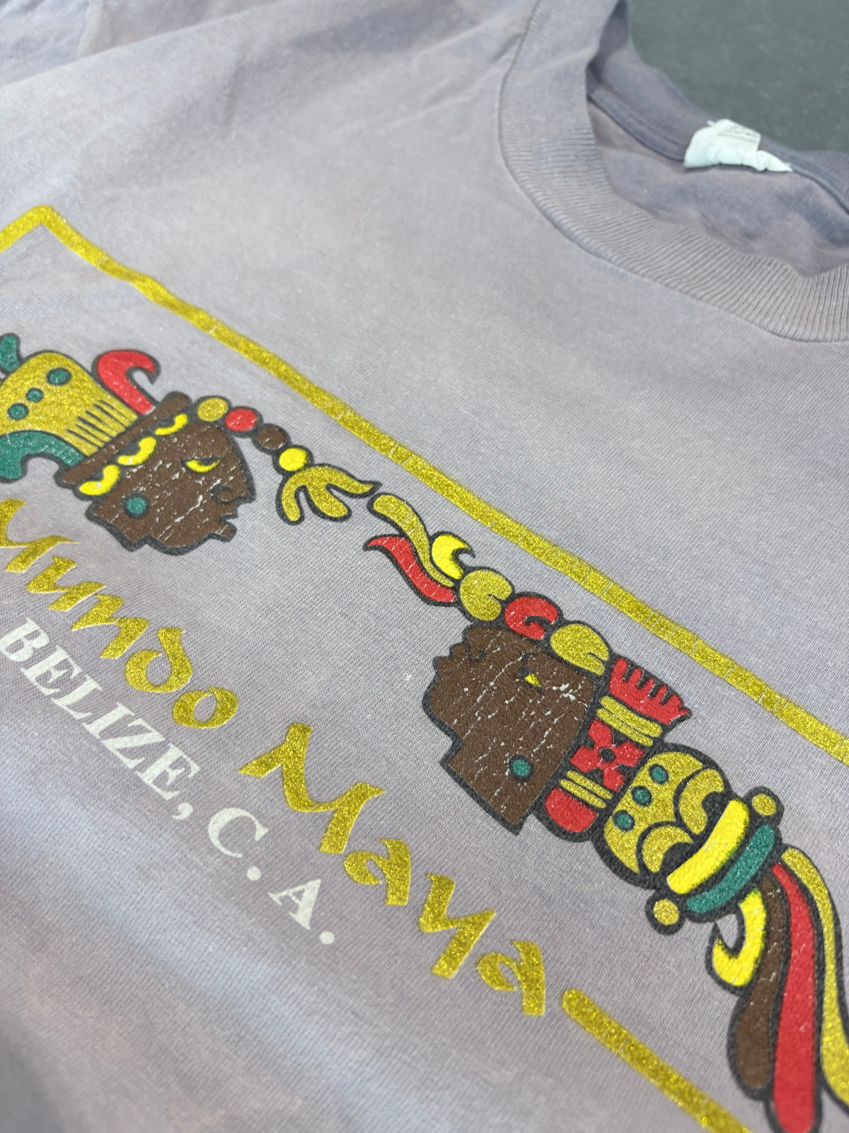 Vintage Mundo Maya Tribal Graphic Tee