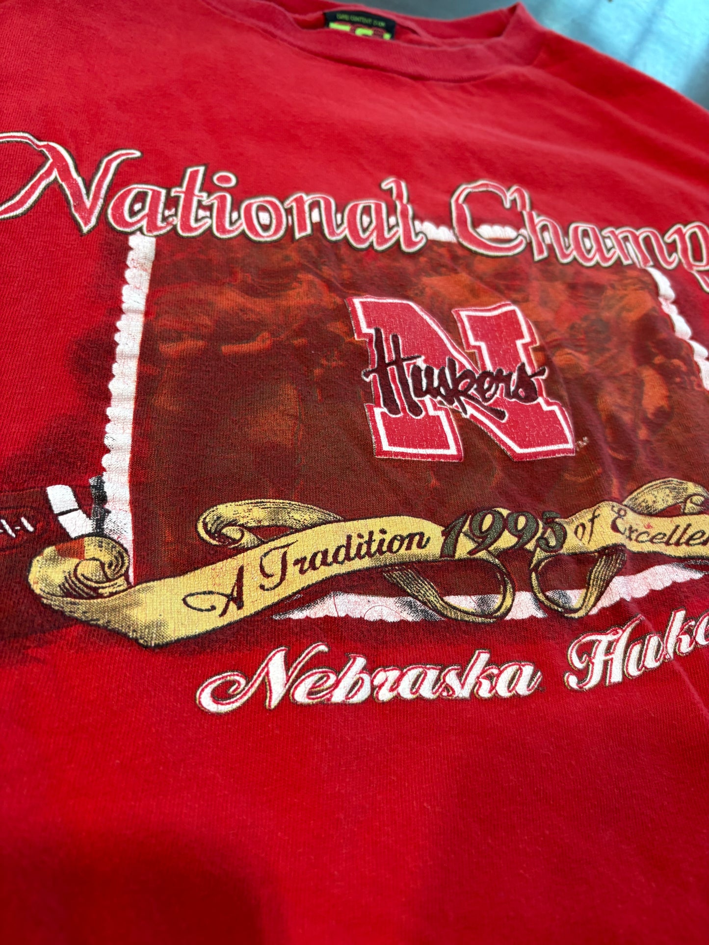 1995 Nebraska Huskies National Champs Graphic Tee