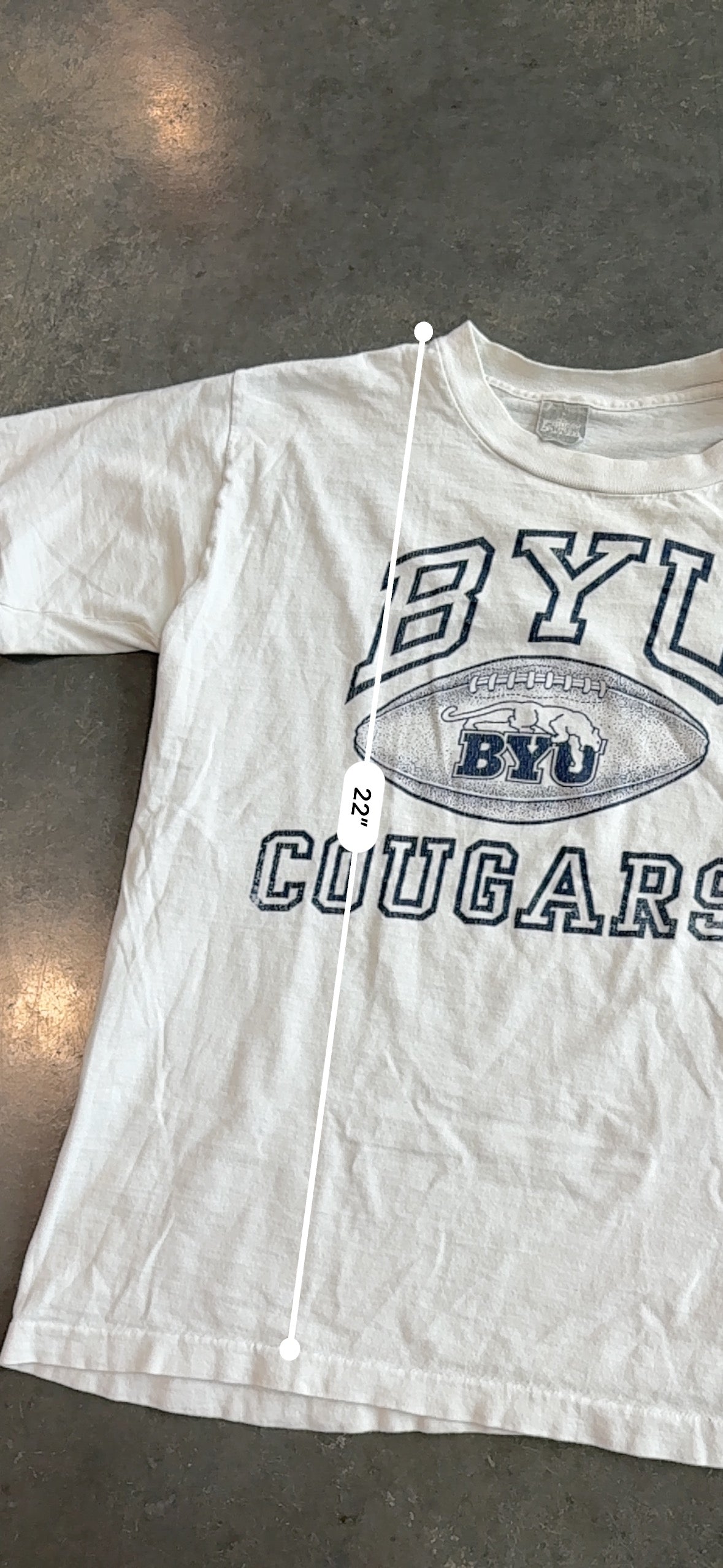 Vintage Y2K BYU Cougars Football Graphic Tee