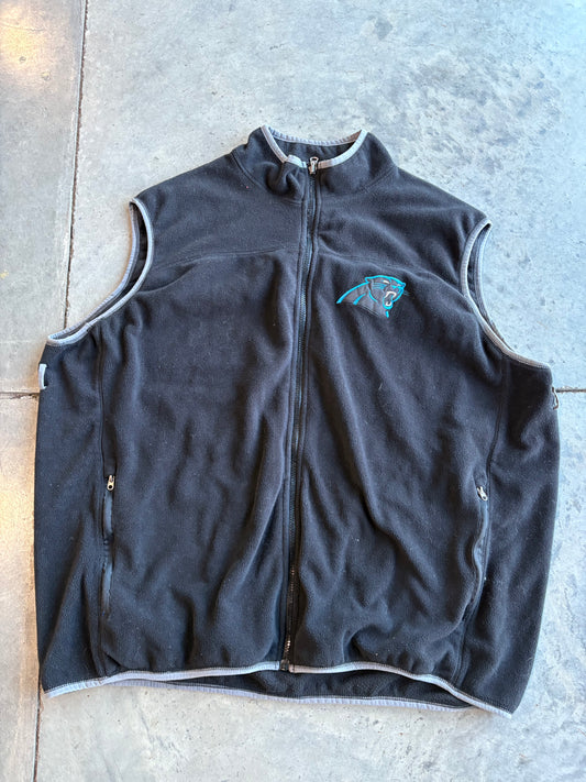 Vintage Carolina Panthers Fleece Sweater Vest