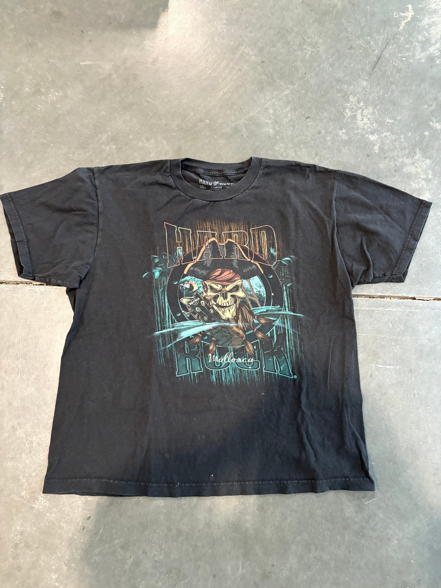 Hard Rock Cafe Mallorca Spain Pirate Graphic Tee
