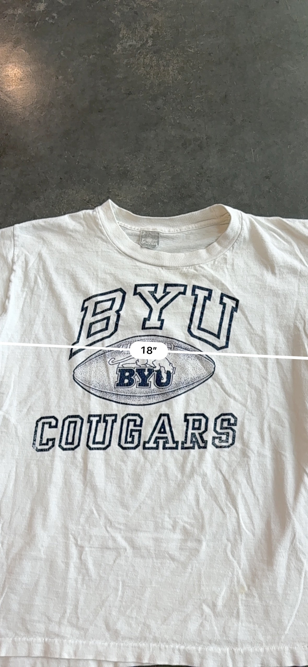 Vintage Y2K BYU Cougars Football Graphic Tee