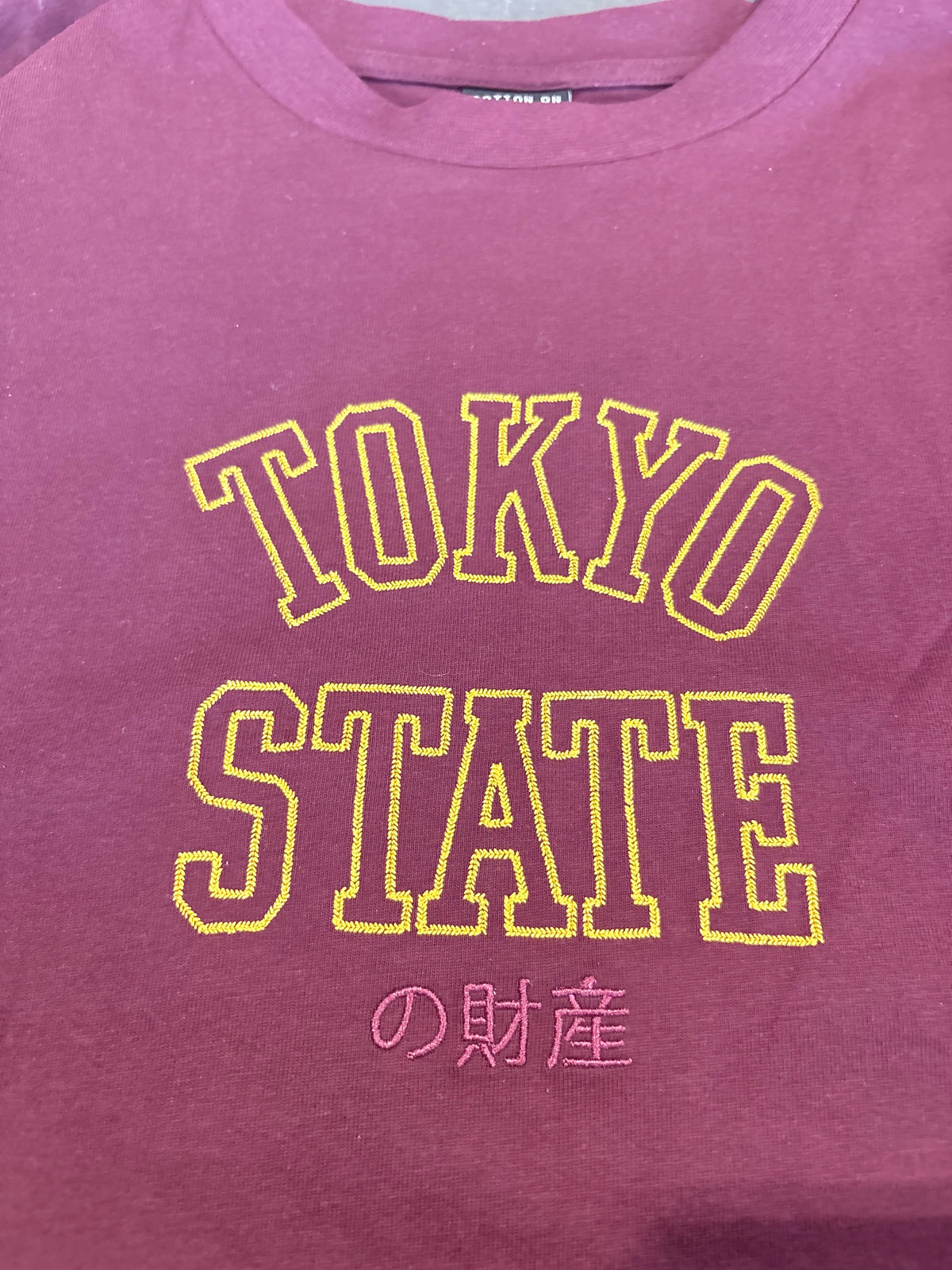 Tokyo State Embroidered Graphic Tee