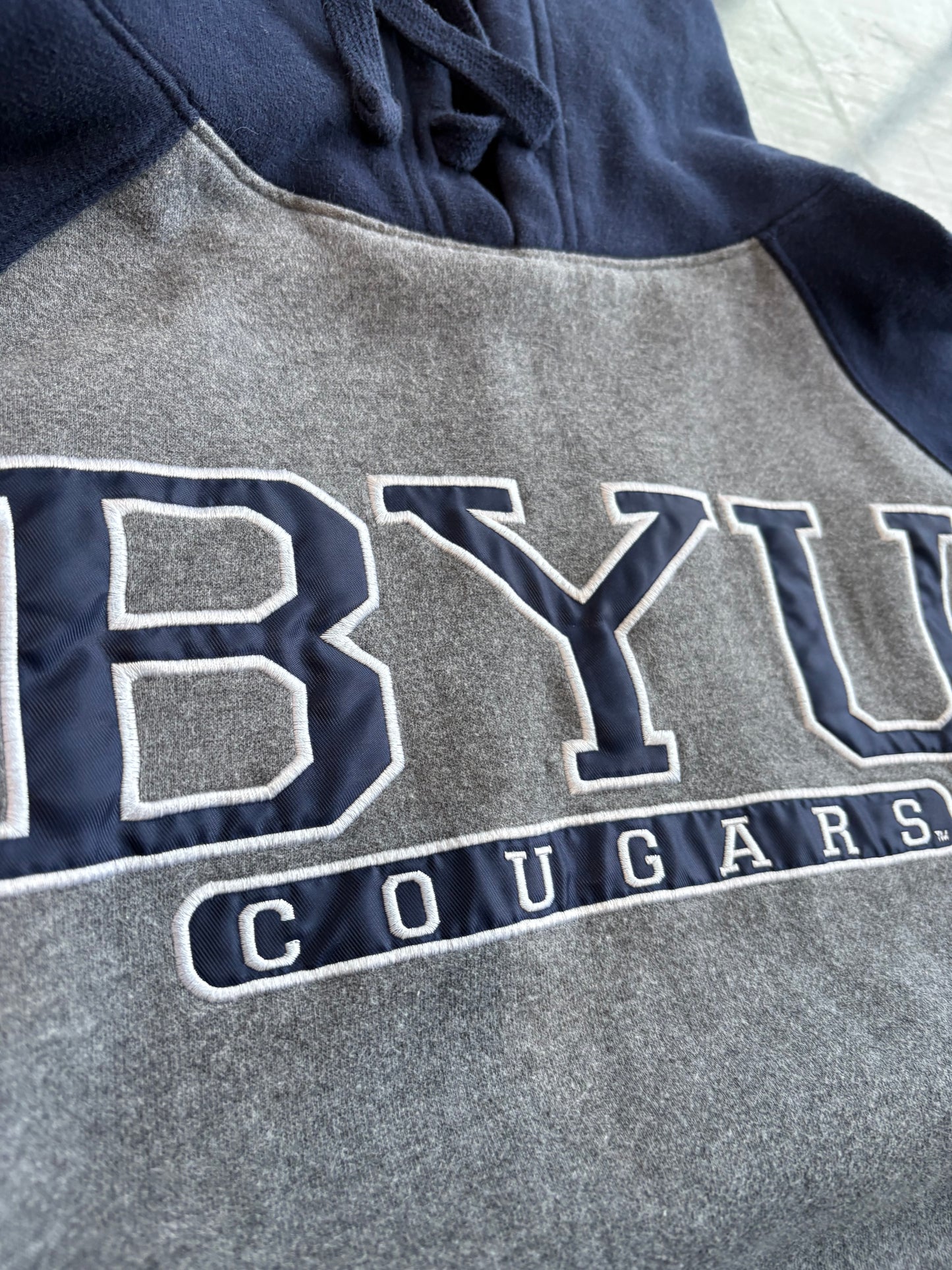 Y2K BYU Cougars Graphic Hoodie