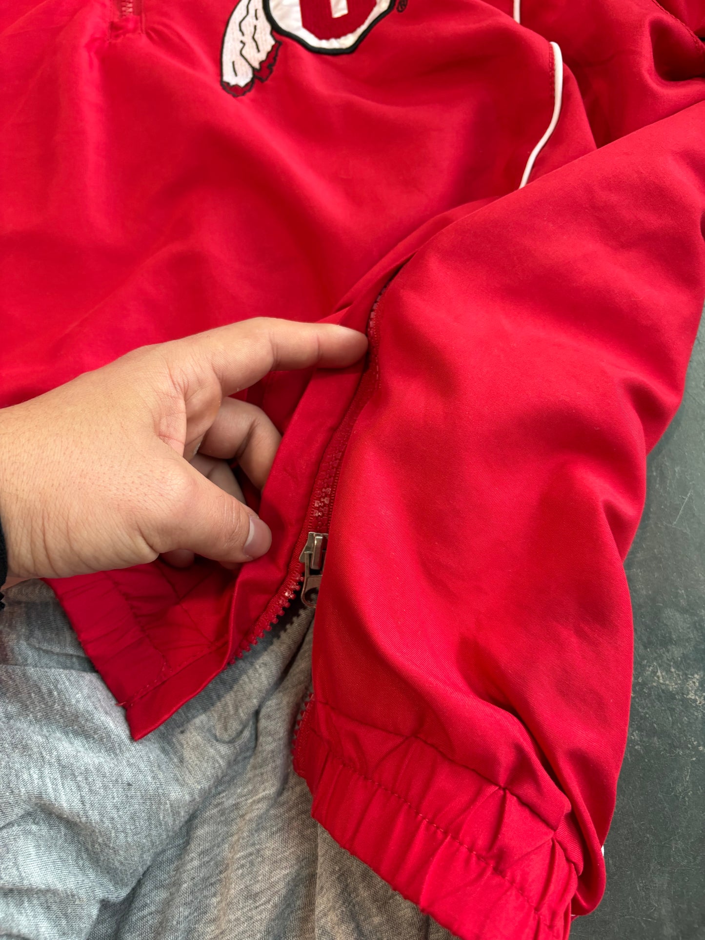 Vintage Utah Utes Varsity Windbreaker