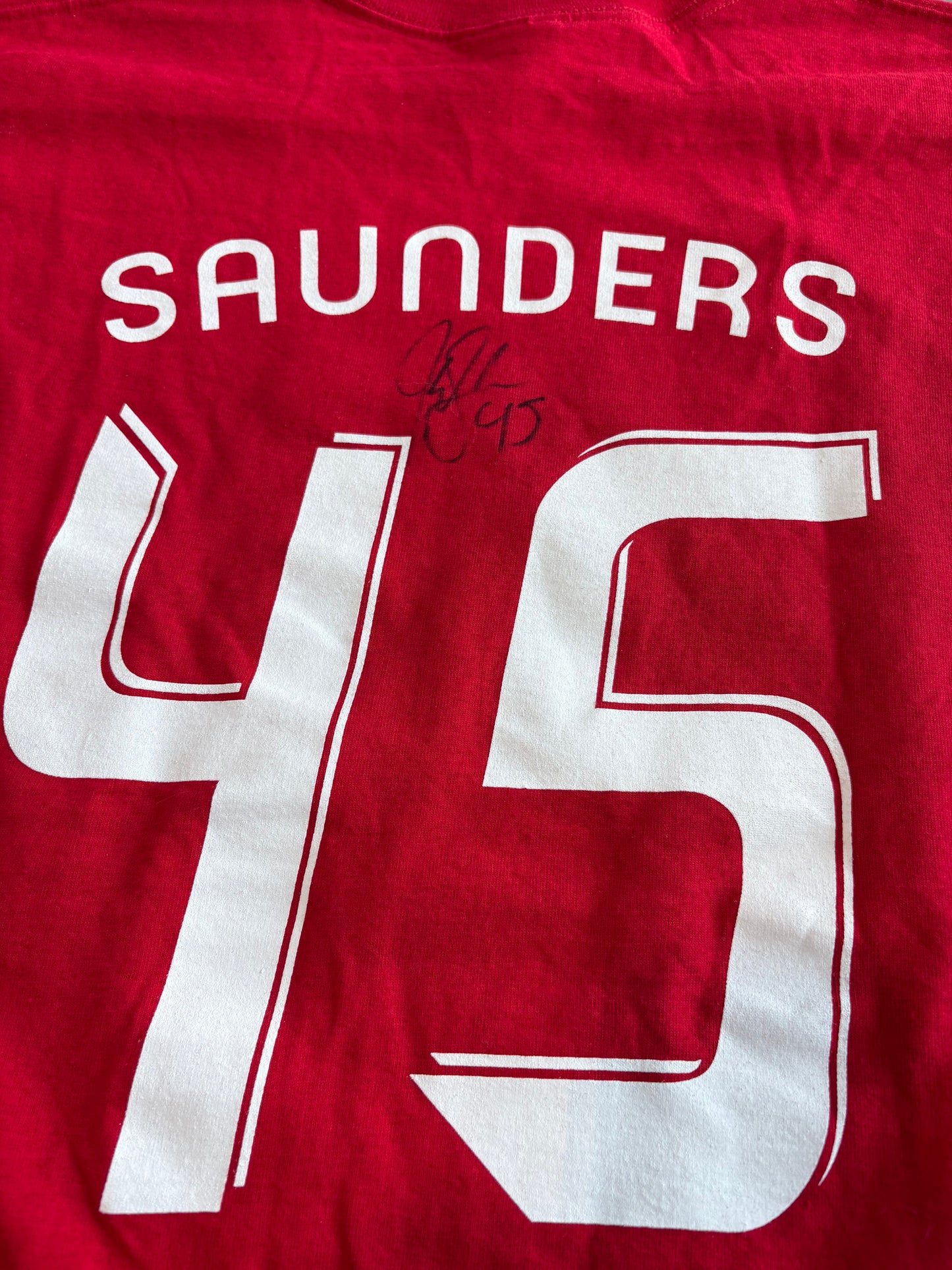 Real Salt Lake #45 Saunders Signed Shirt
