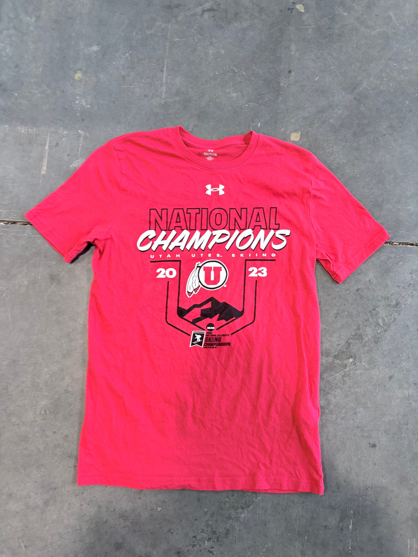 Utah Utes Skiing 2023 National Champions Graphic Tee