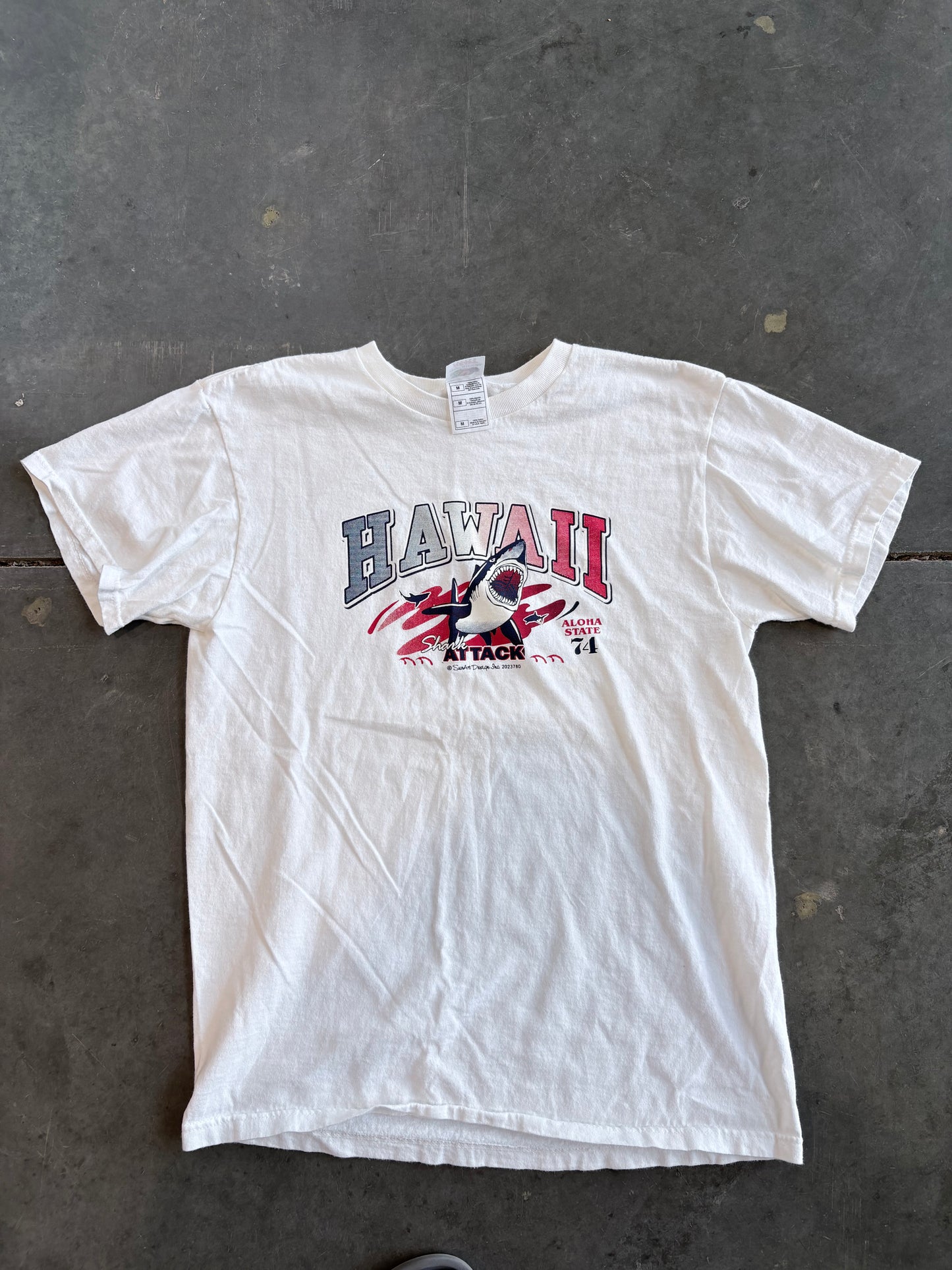 Y2K Hawaii Shark Attack Graphic Tee
