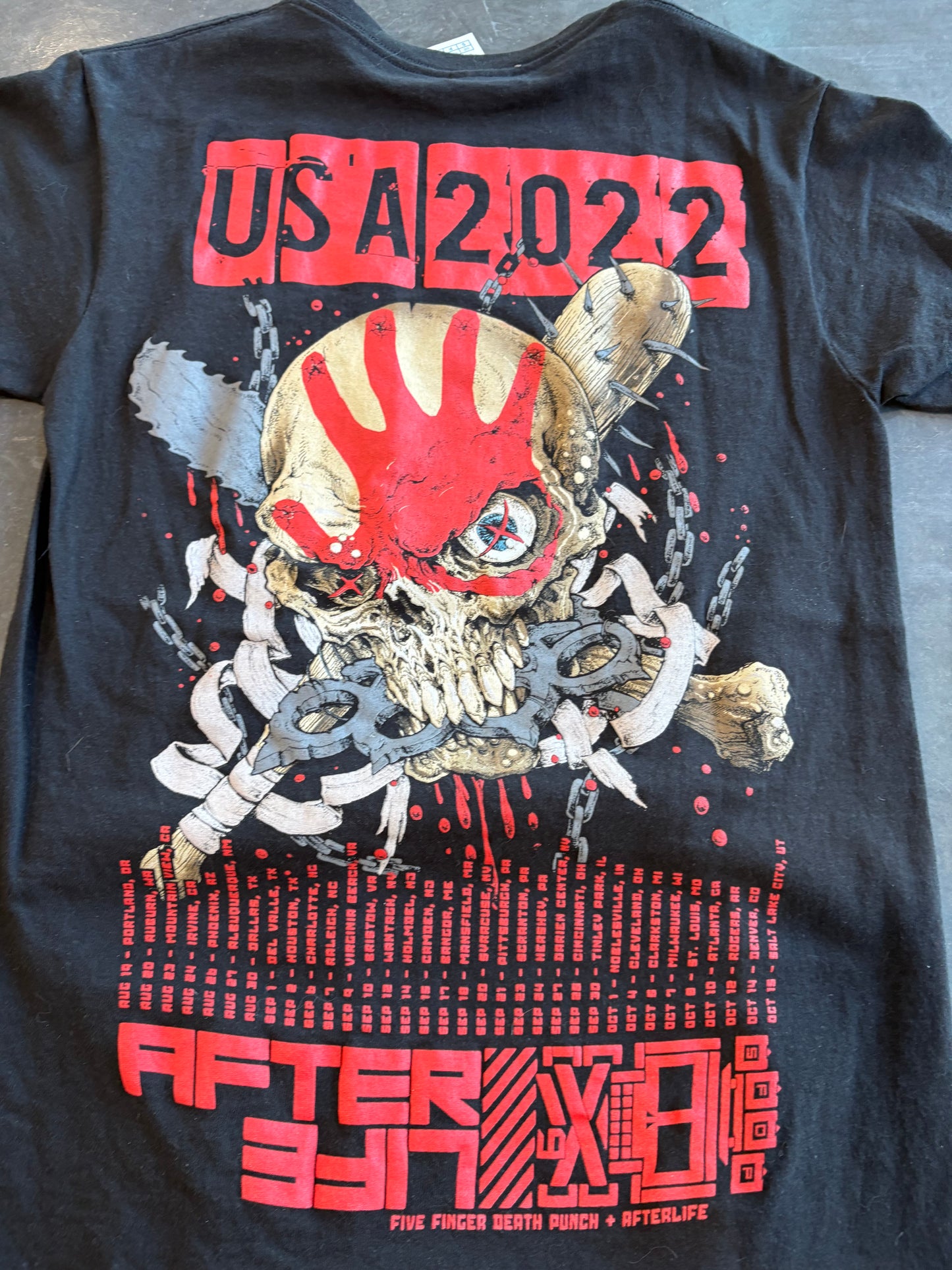 Death Punch 2022 USA Tour Graphic Tee