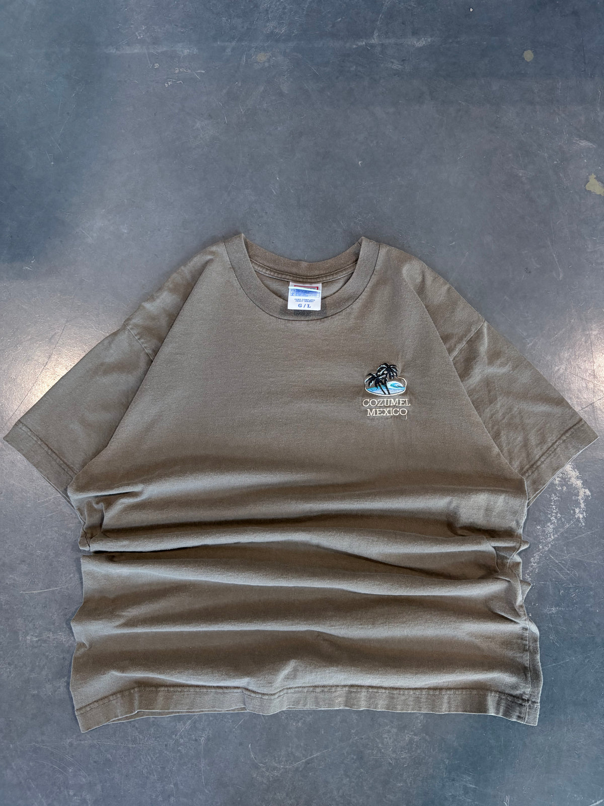 Vintage Conzumel Embroidered Chest Crest Graphic Tee
