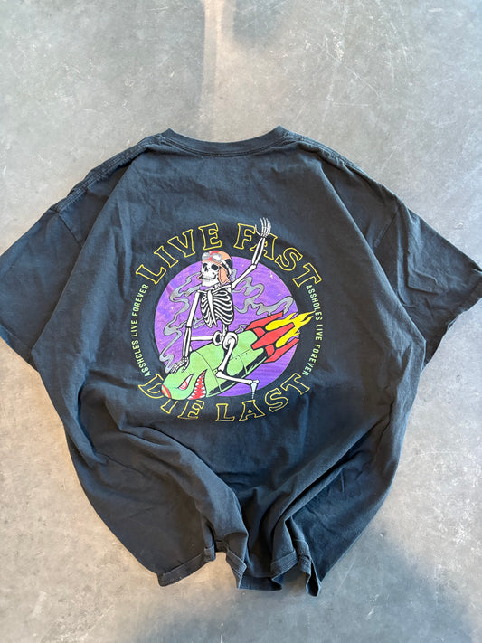 Live Fast Die Last Graphic Tee