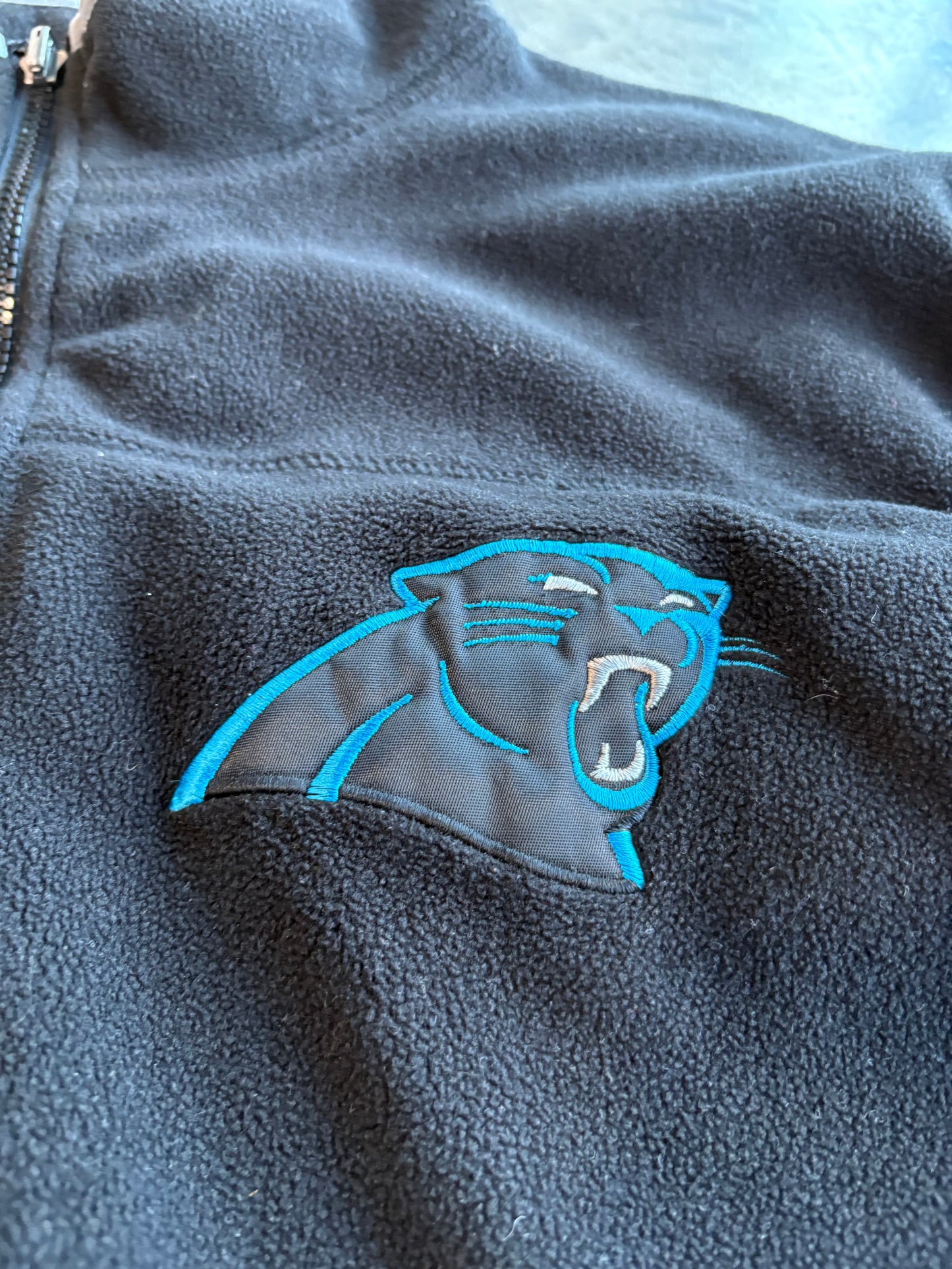 Vintage Carolina Panthers Fleece Sweater Vest