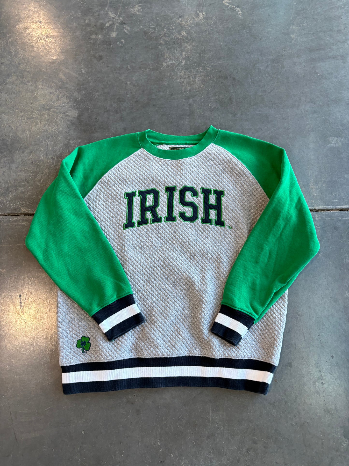 Y2K Notre Dame Irish Graphic Tee Gildan Sweater