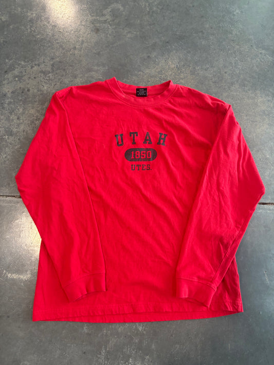 Vintage Y2K Utah Utes Graphic Starter Long Sleeve