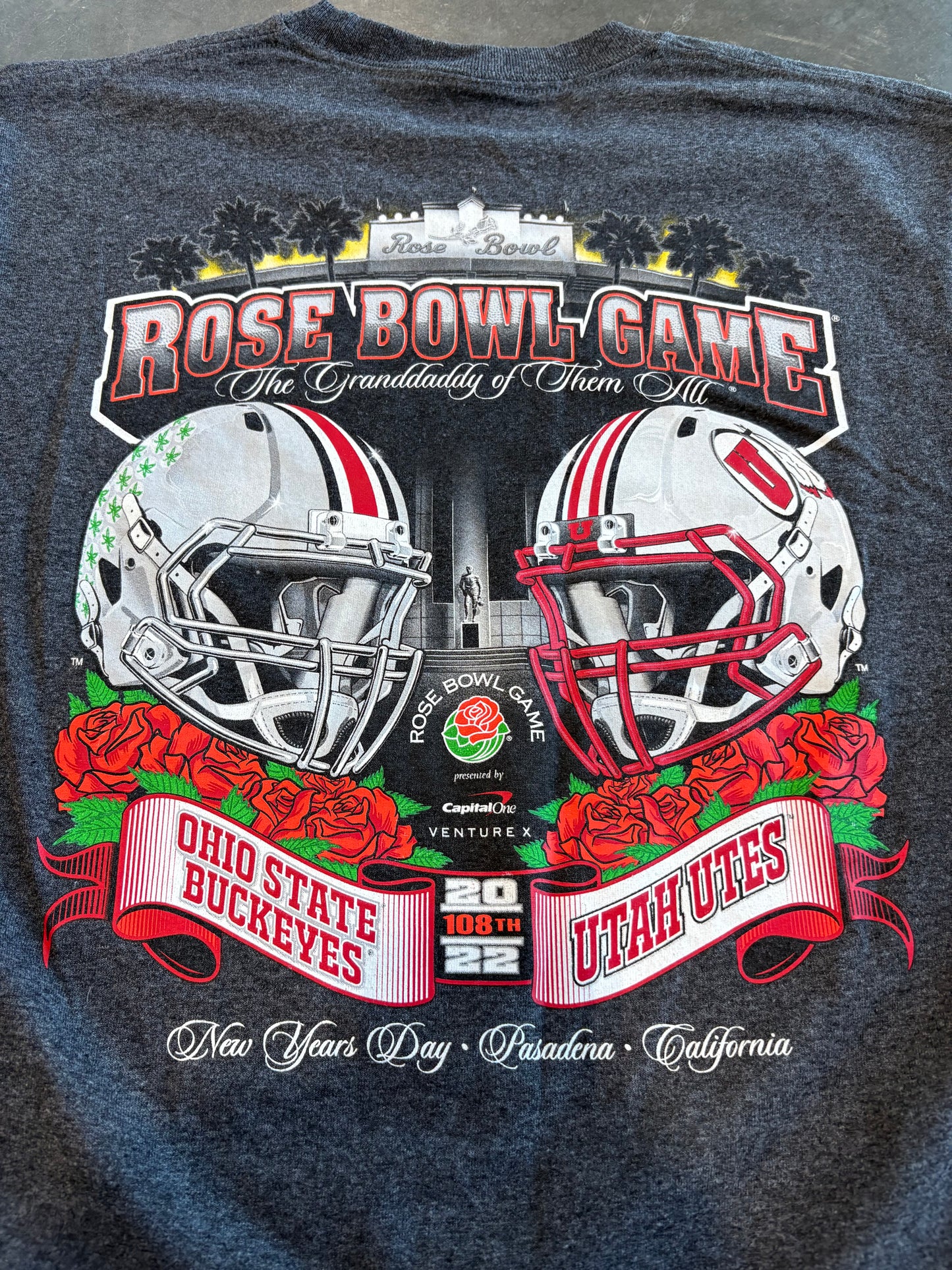 2022 Rose Bowl Utah Utes vs Ohio Buckeyes Graphic Tee