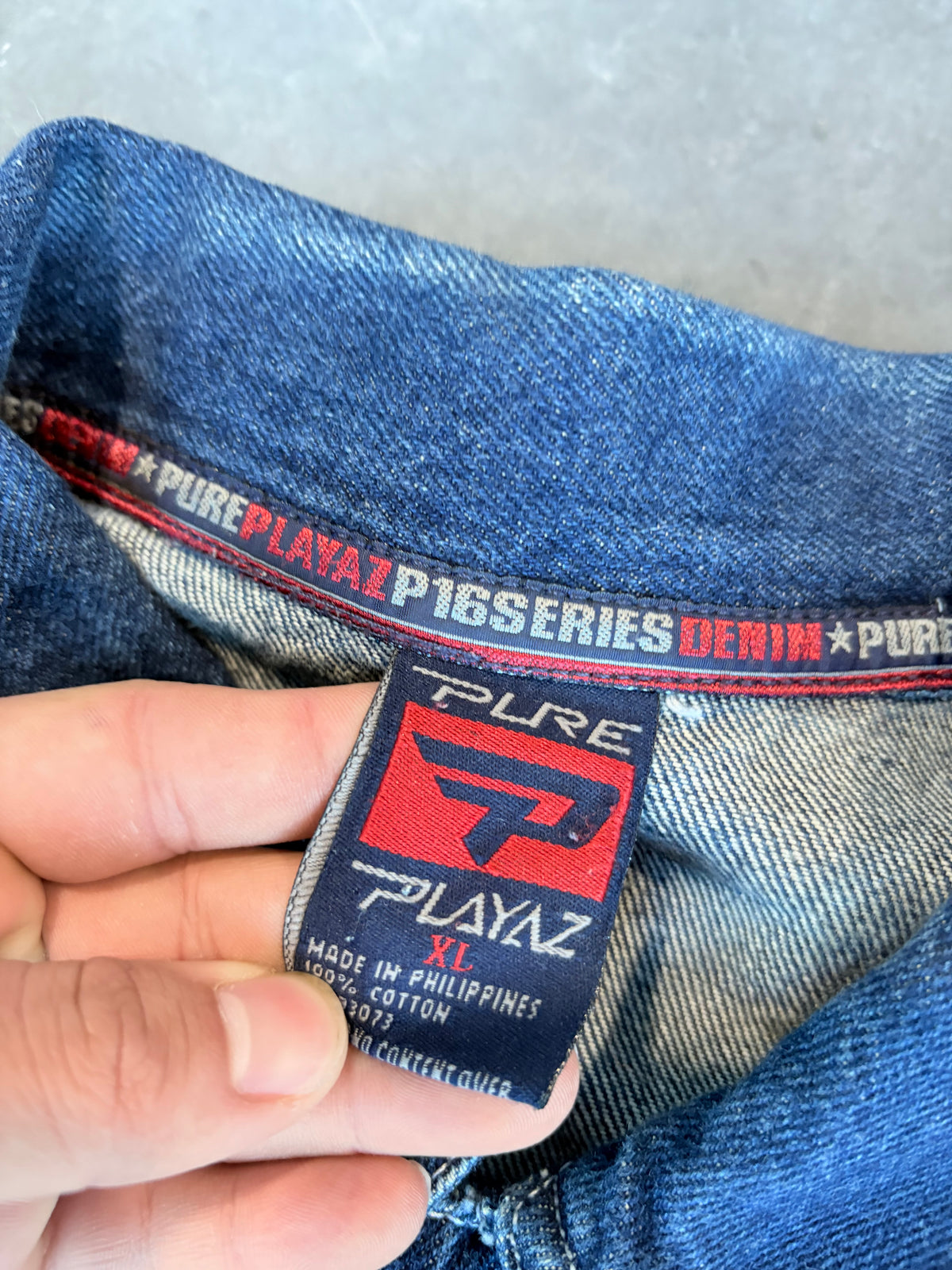 Y2K Denim Streetwear Pure Playaz Jacket