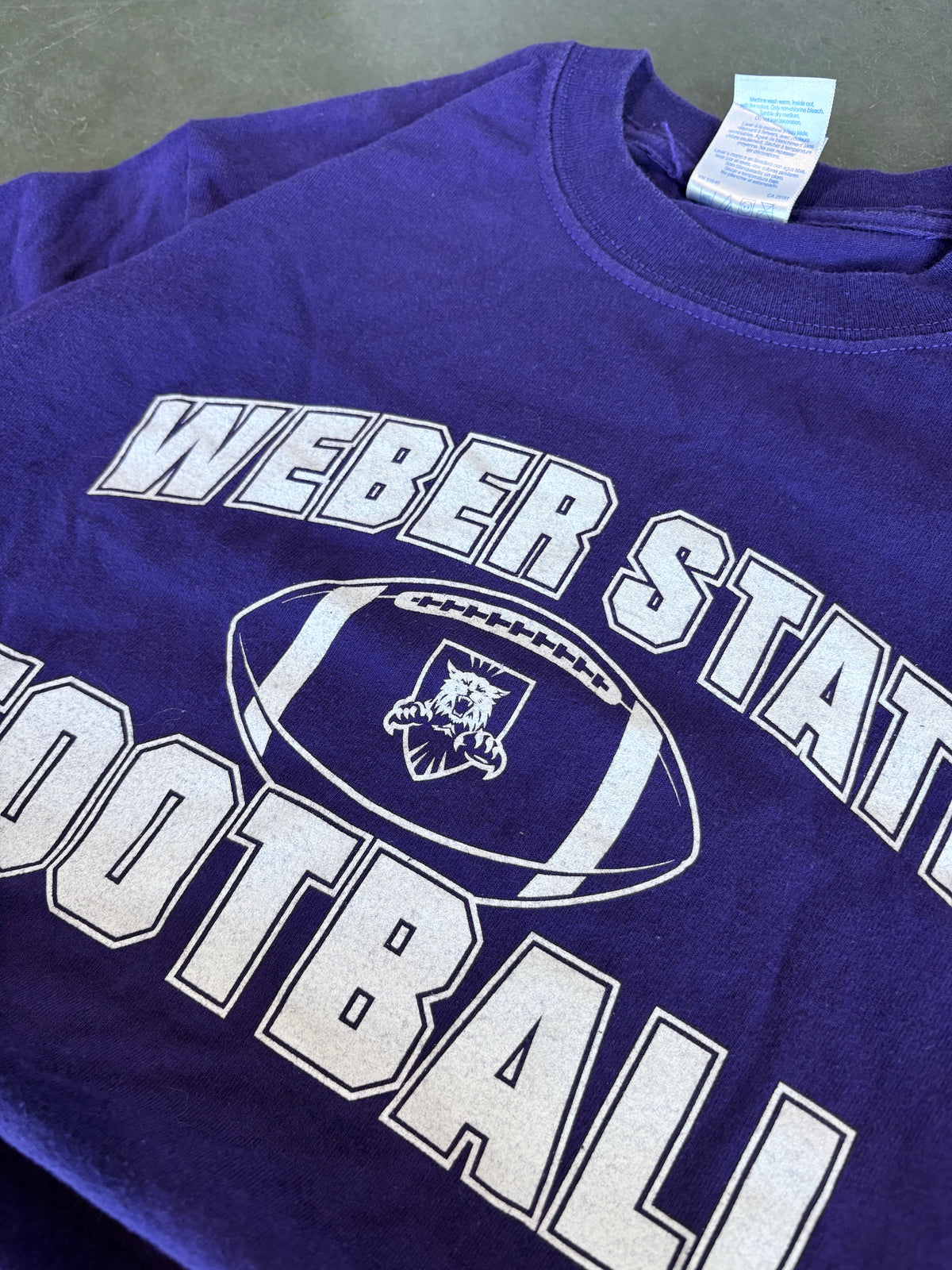 Vintage Y2K Weber State Football Graphic Tee