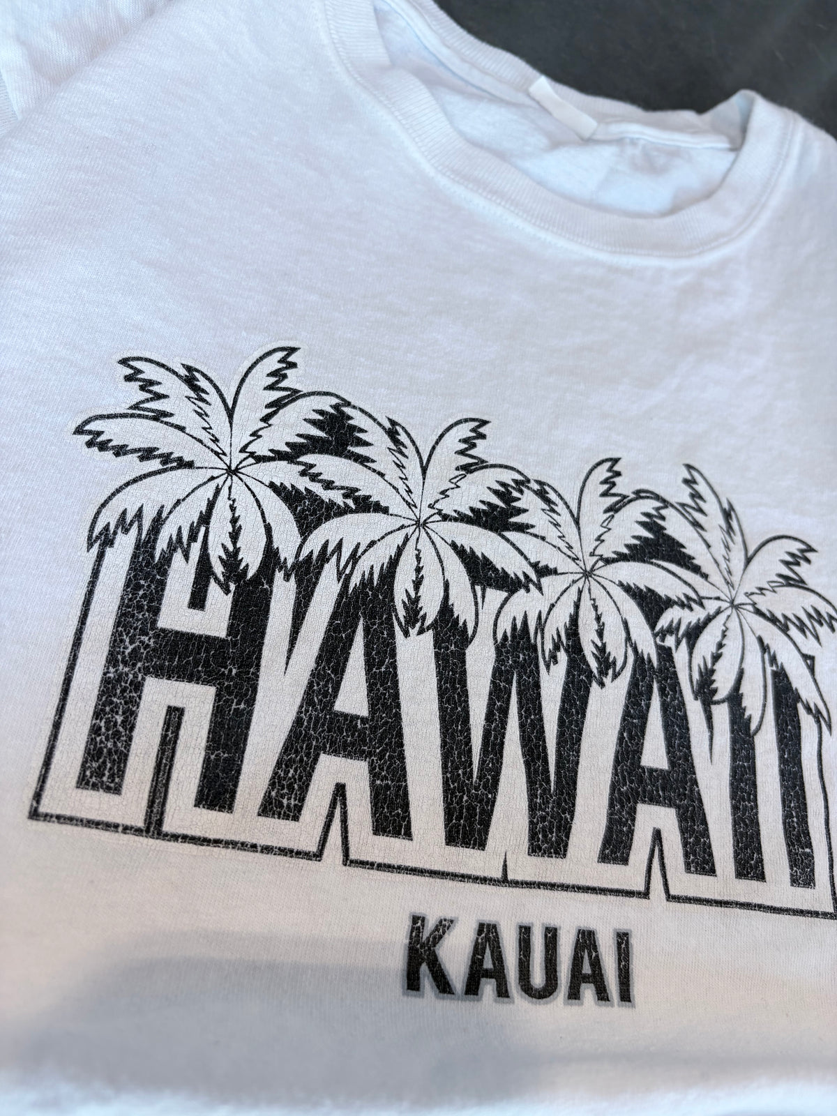 Y2K Hawaii Kauai Palm Tree Graphic Tee
