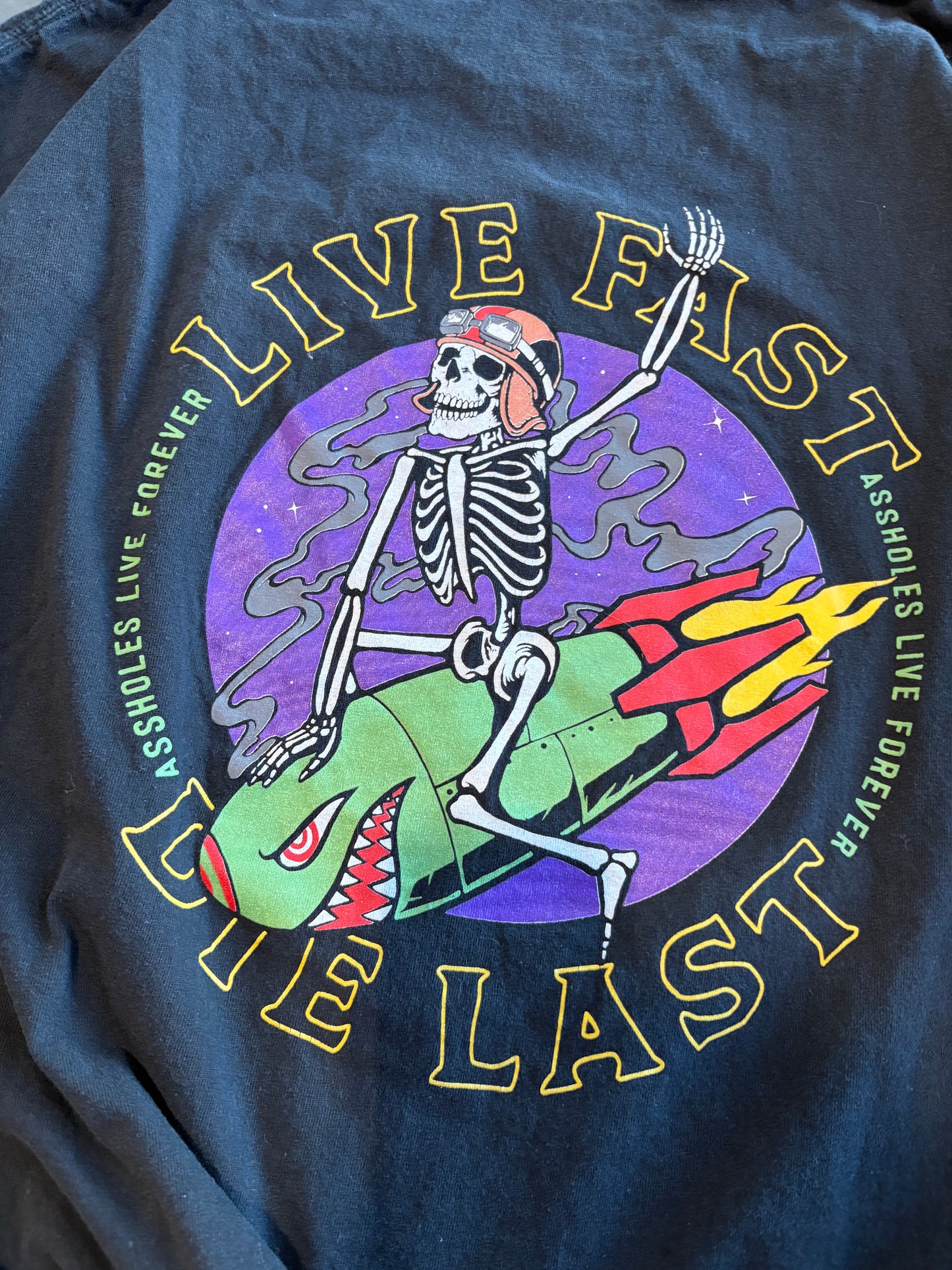 Live Fast Die Last Graphic Tee