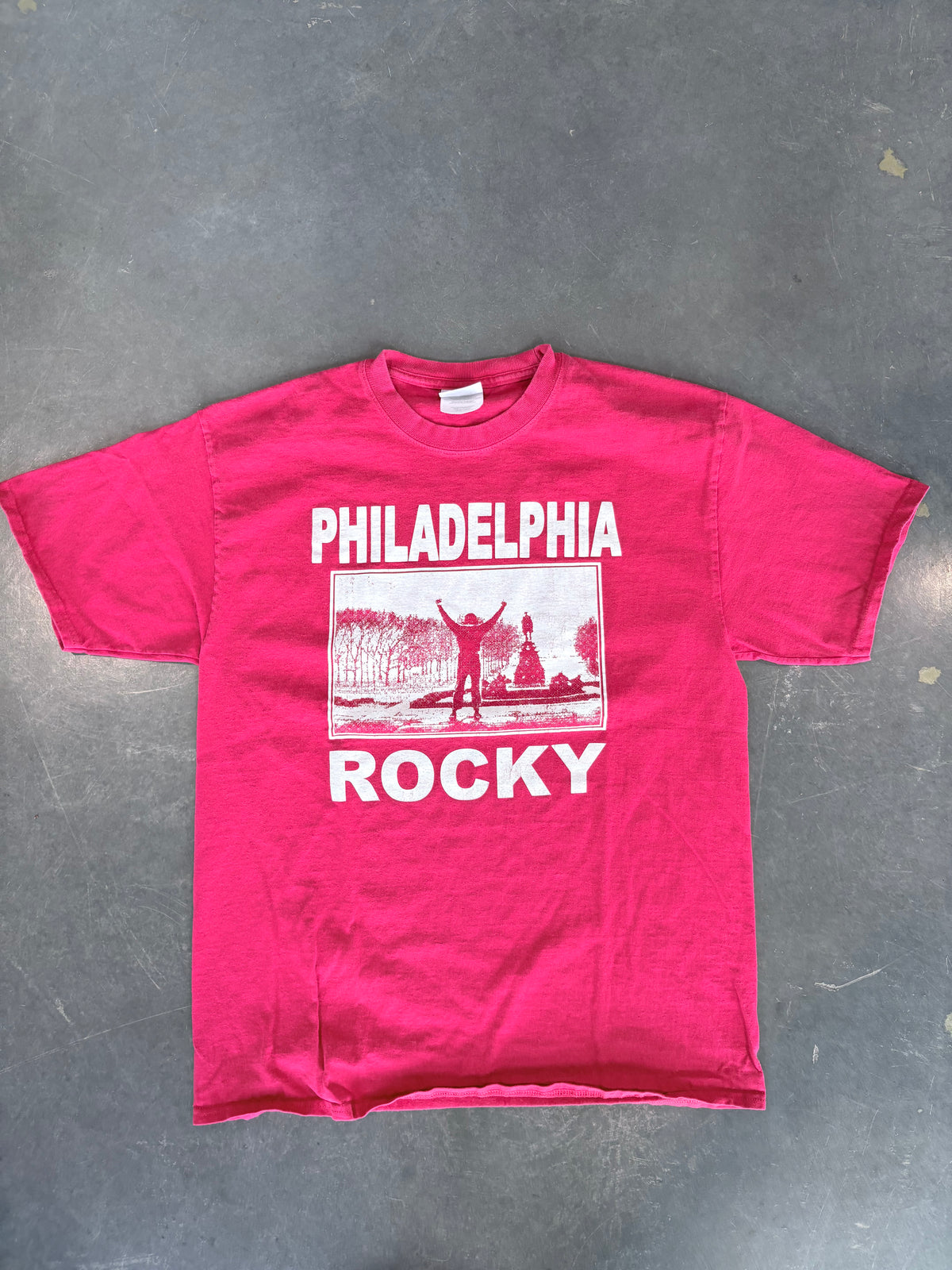Y2K Rocky Balboa Philadelphia Graphic Tee