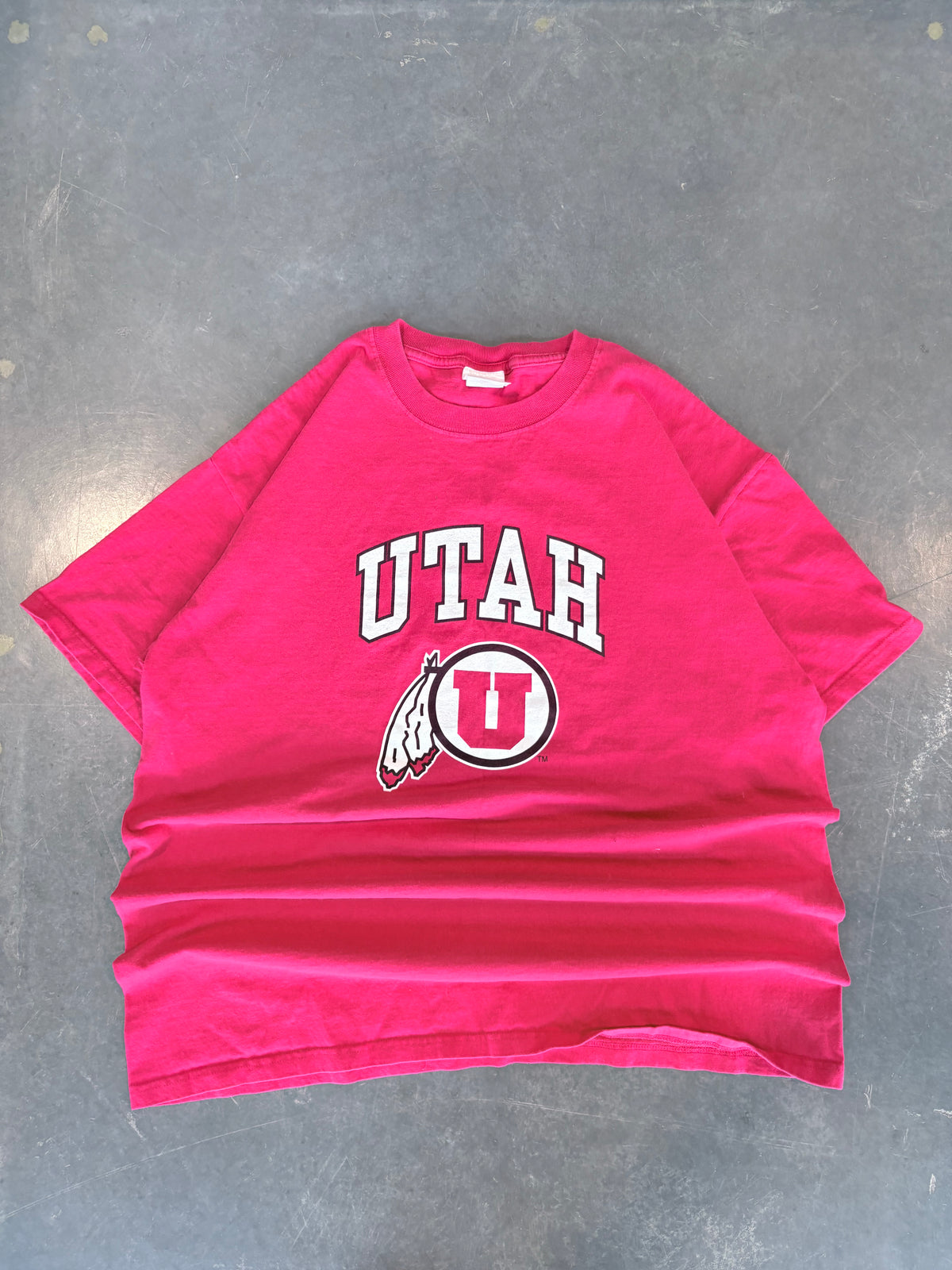 Vintage Y2K Utah Utes Logo Graphic Tee