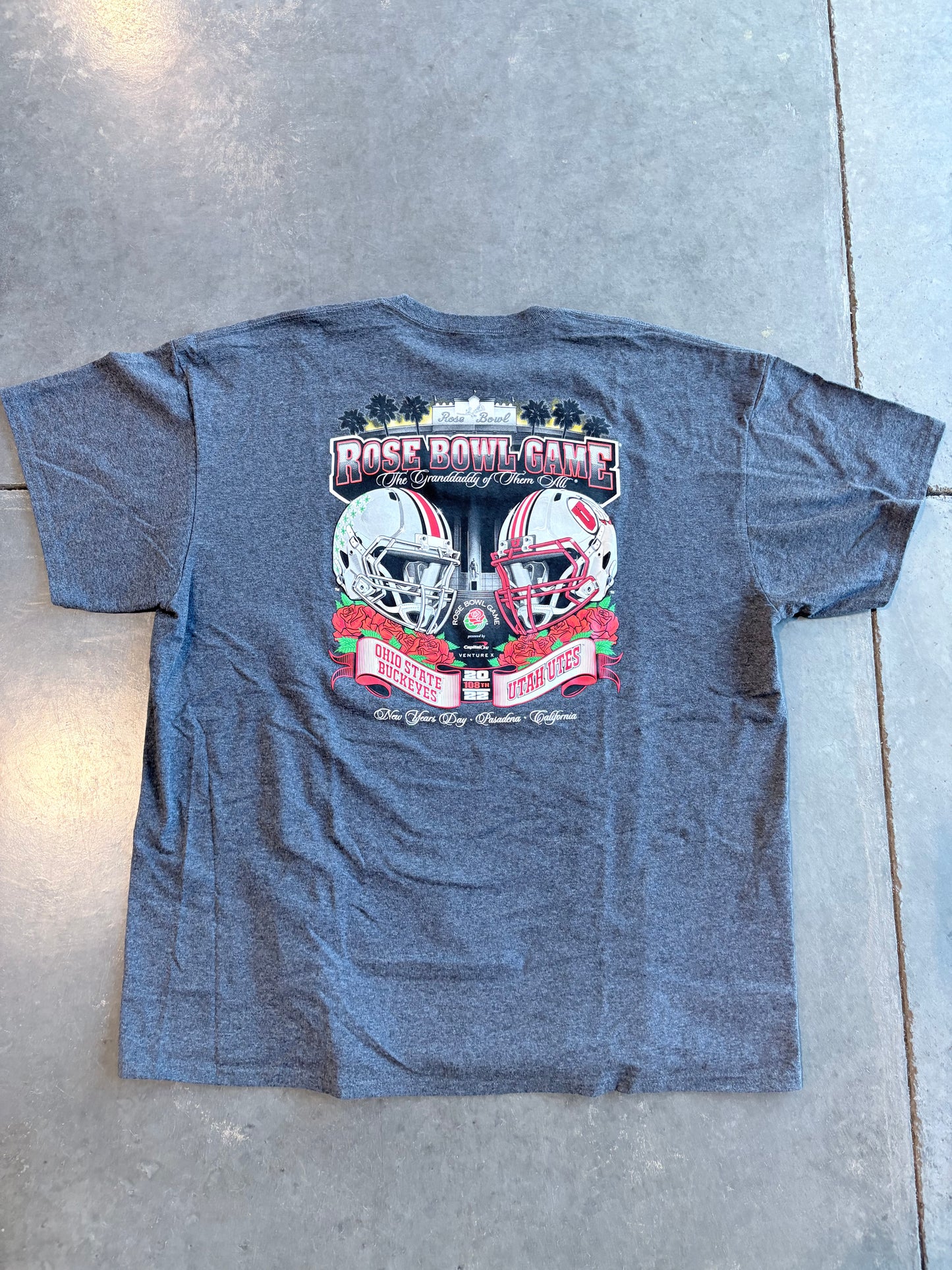 Utah Utes vs Ohio State 2022 Rose Bowl Graphic Tee