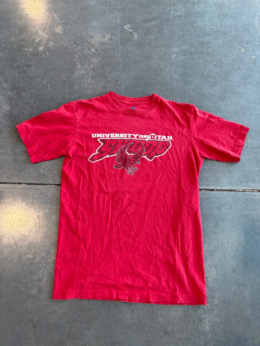Utah Utes Vintage Y2K Swoosh Graphic Tee