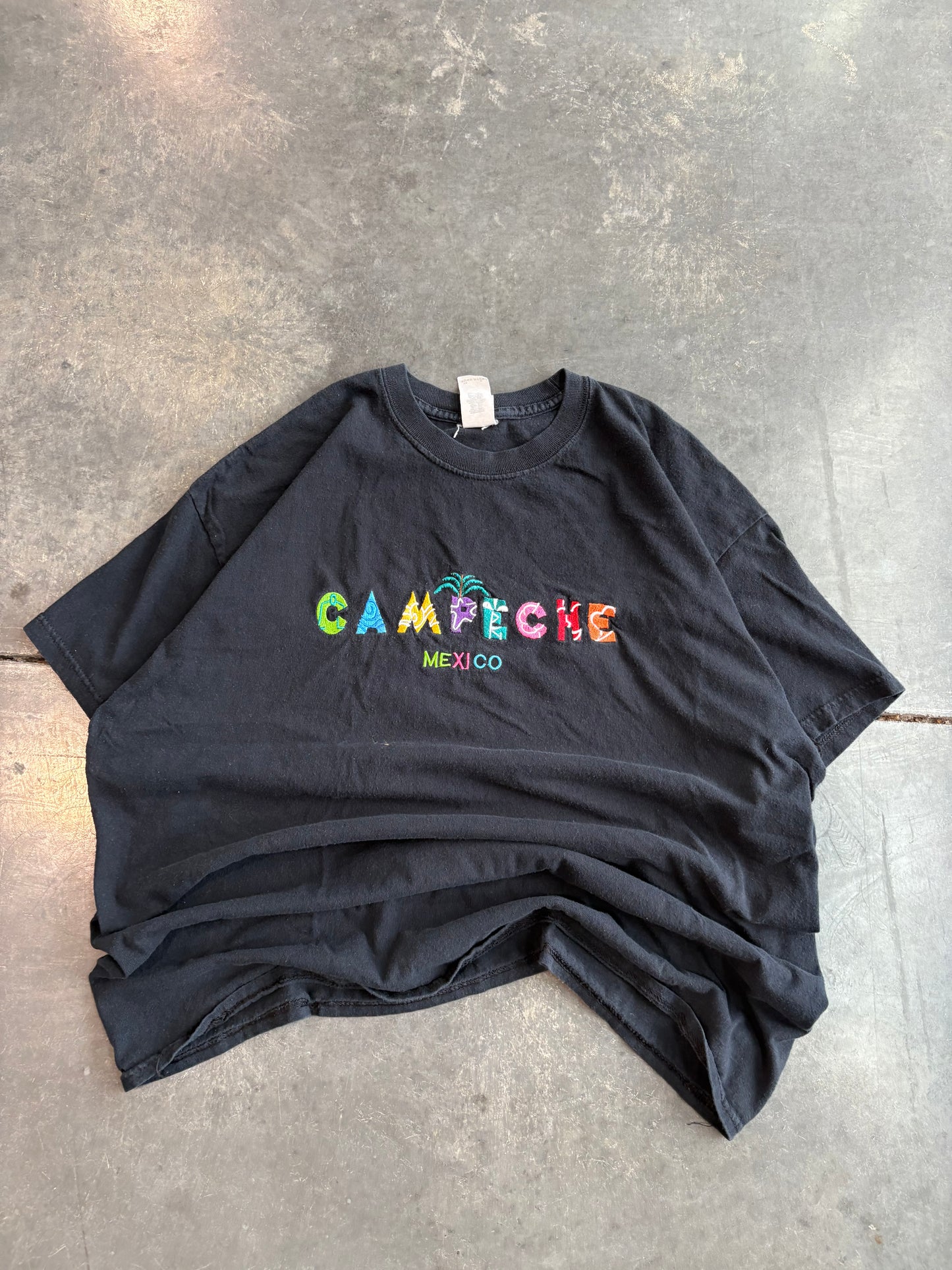 Vintage Campeche Mexico Embroidered Graphic Tee