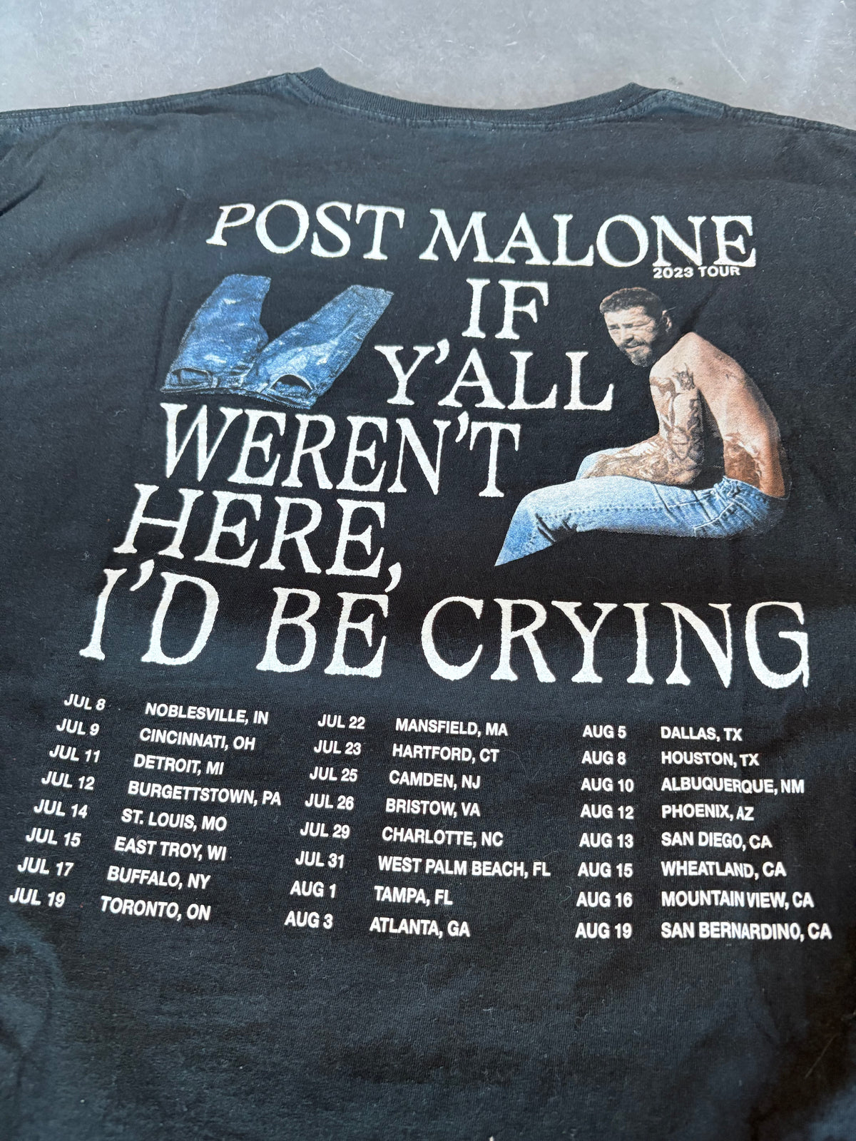 Post Malone Tour Streetwear Graphic Tee