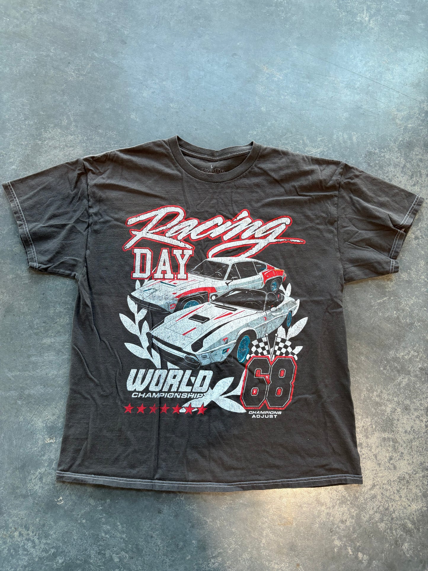 Racing Day Vintage Graphic Tee