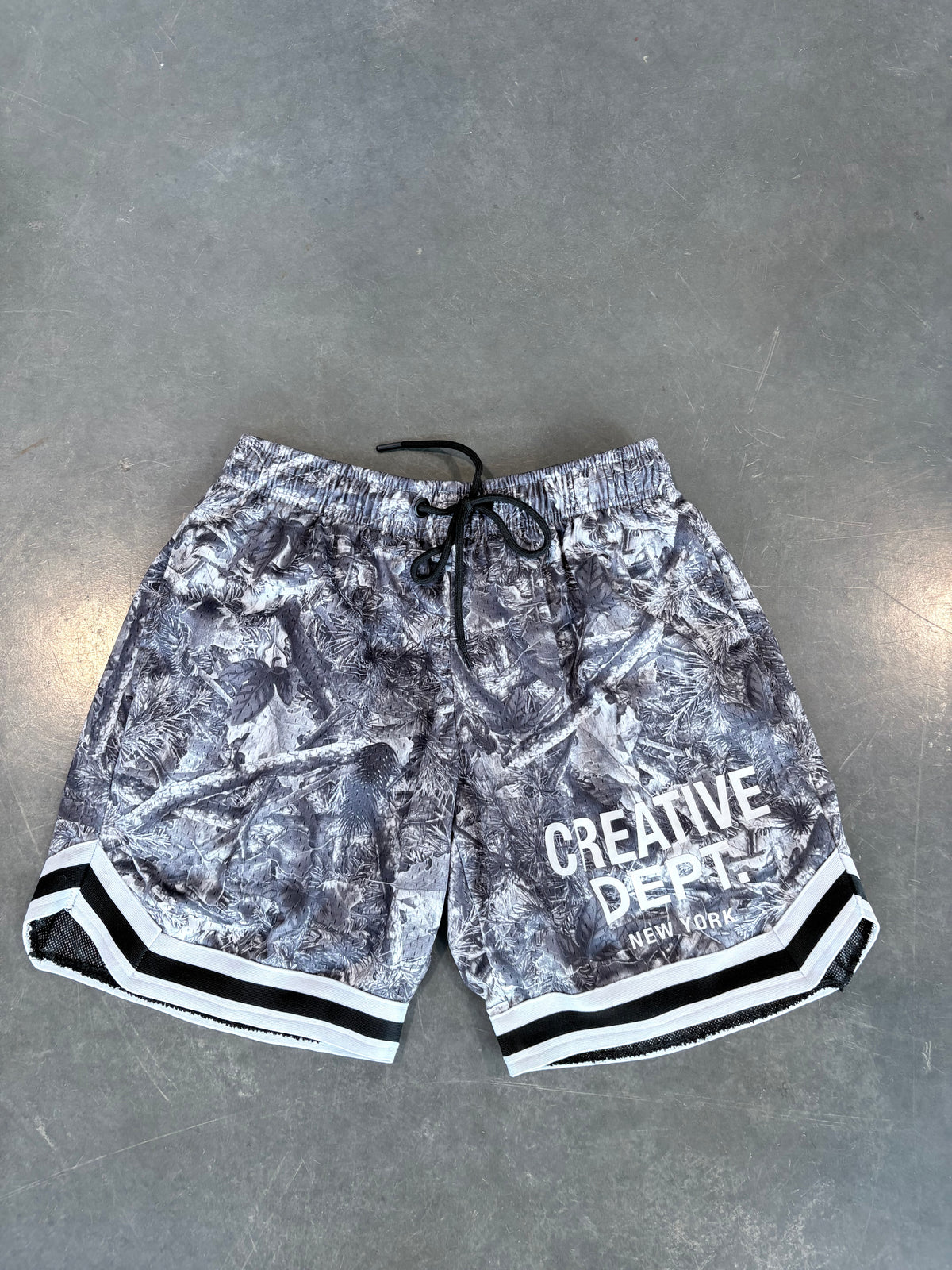 Creative Department Camo Print Streetwear Basketball Shorts