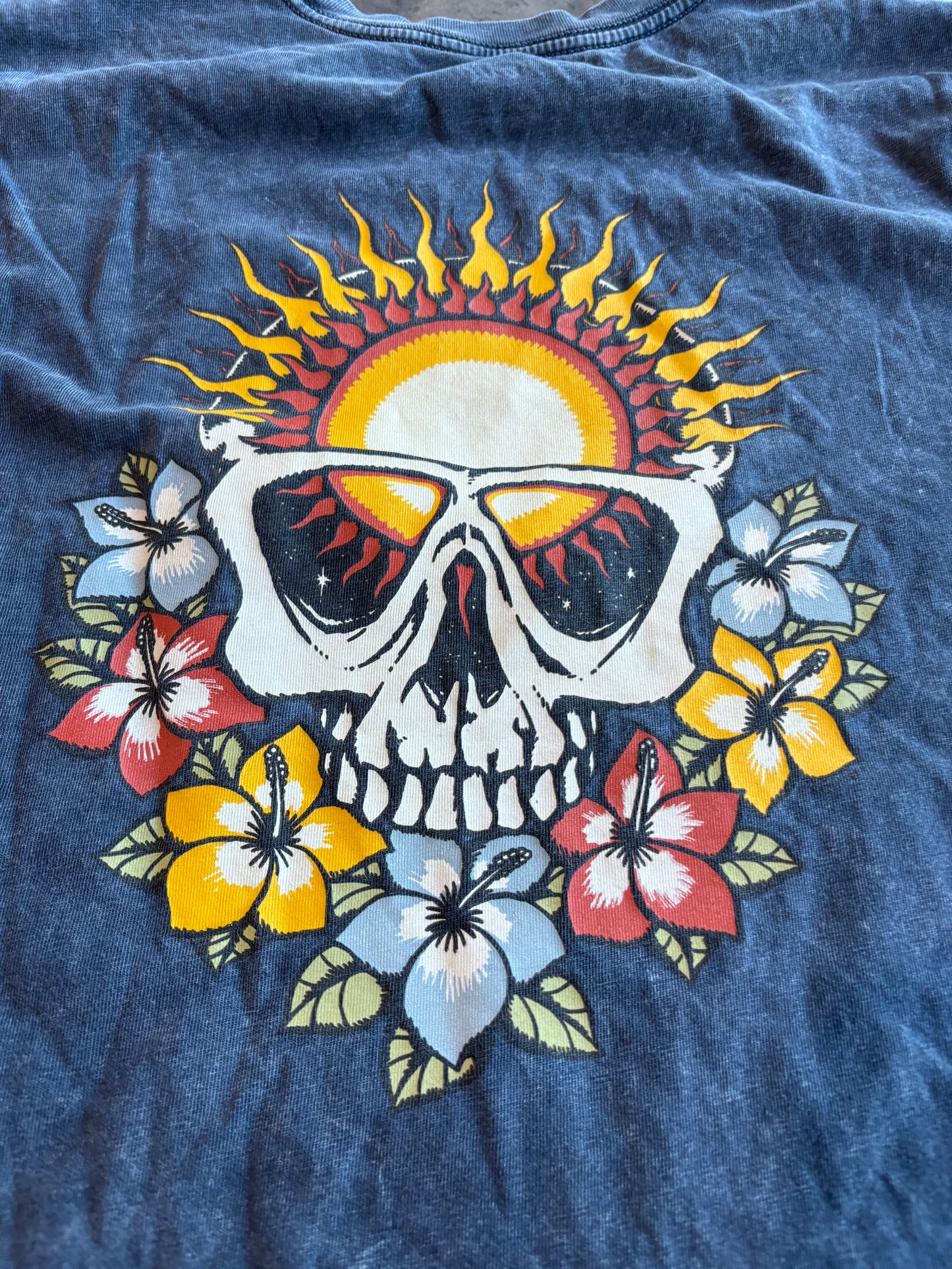 Skeleton Hippy Graphic Tee