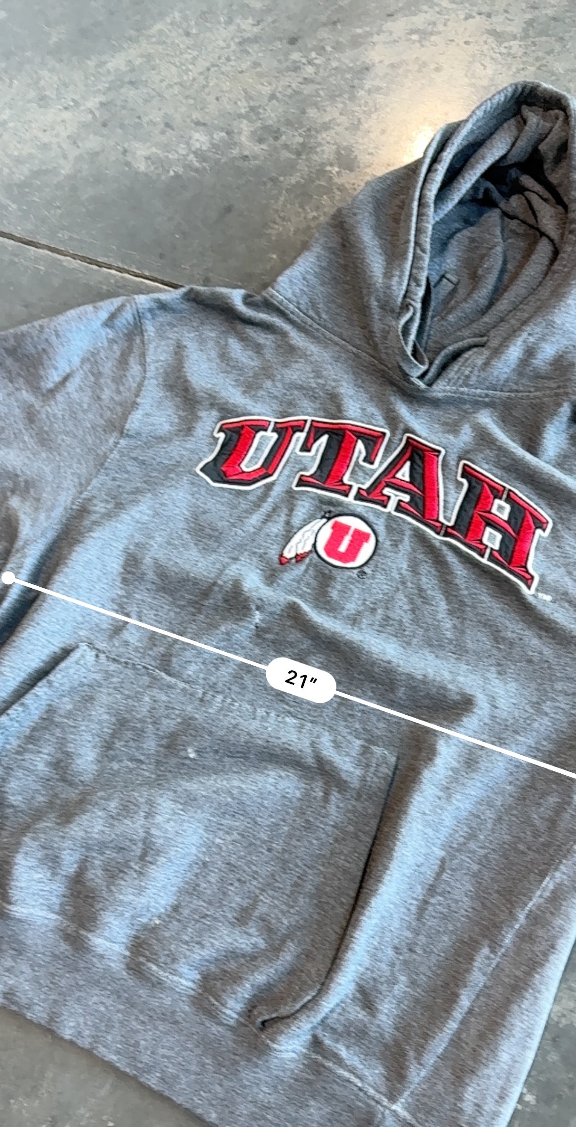 Y2K Utah Utes Graphic Hoodie