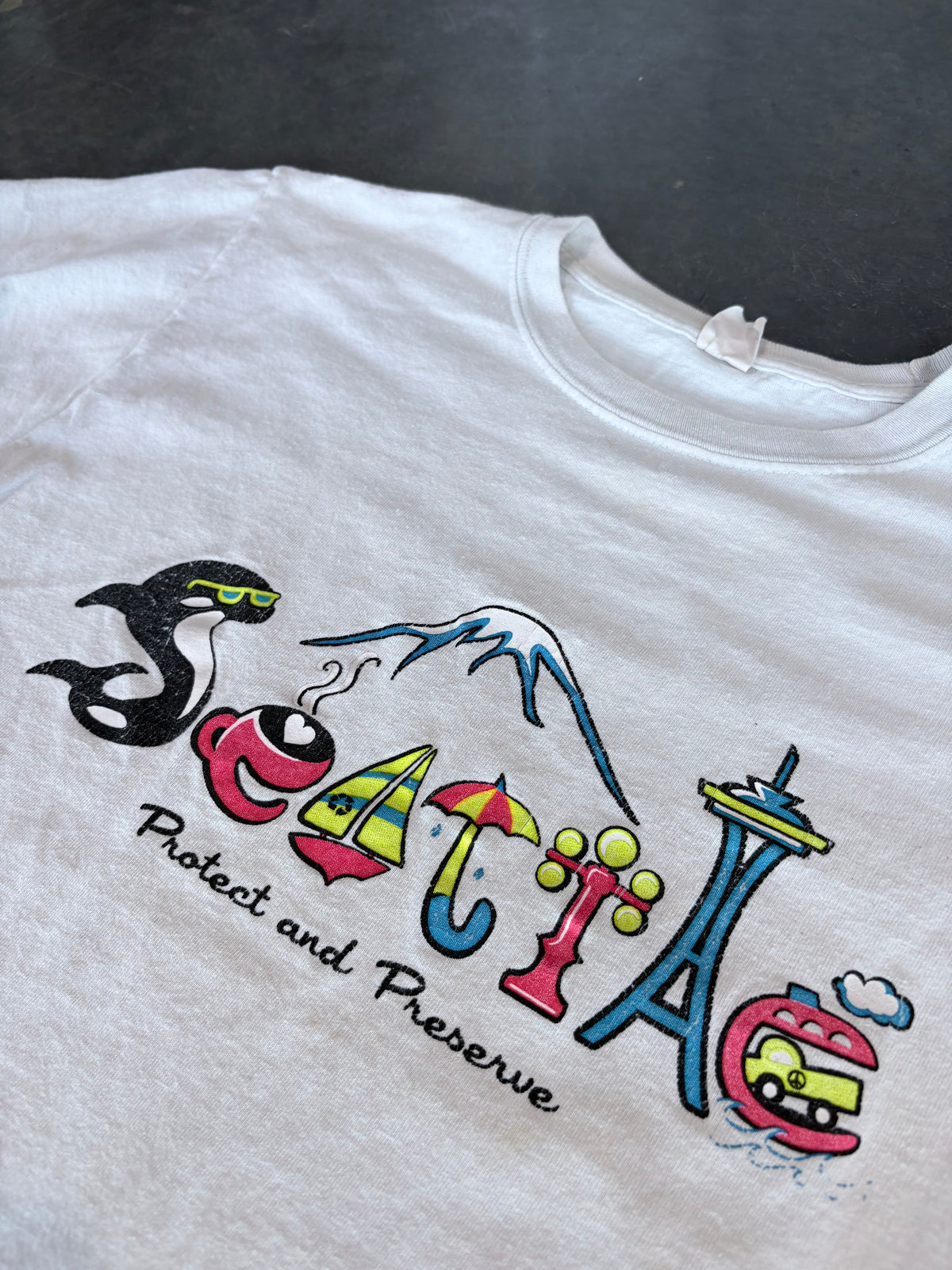 Y2K Seattle Washington Graphic Tee