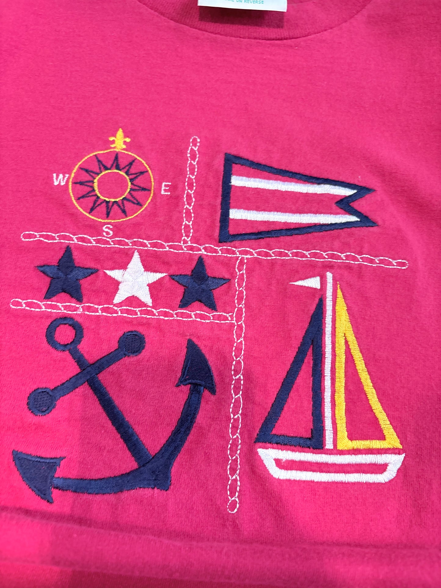 Y2K Sailing Embroidered Graphic Tee