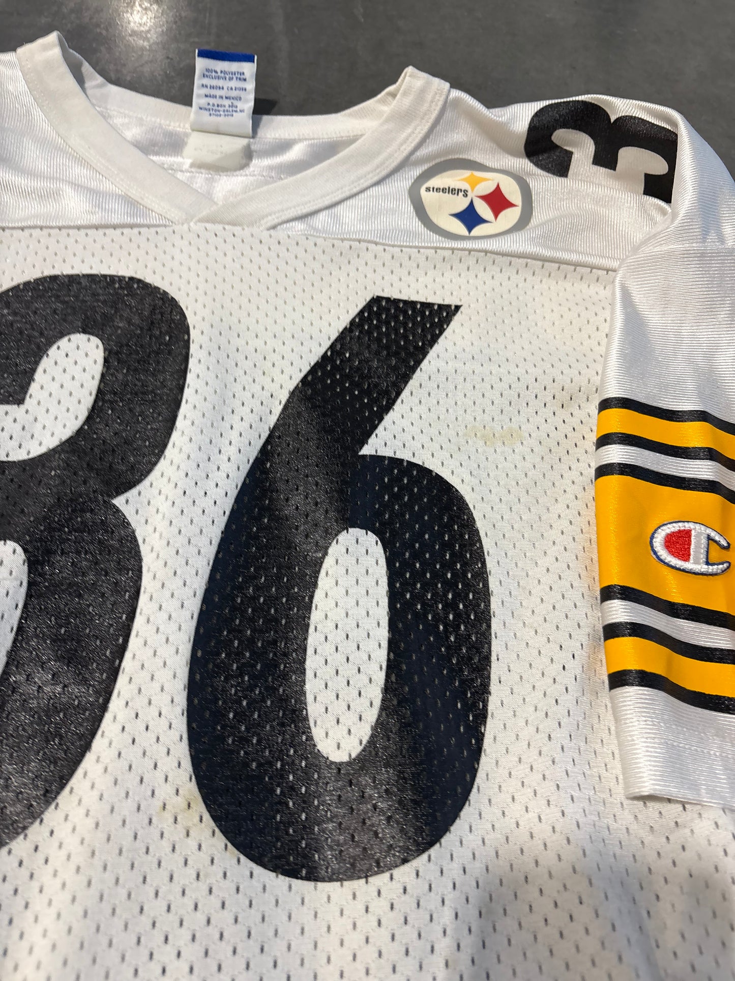 90s Pittsburgh Steelers #36 Jerome Bettis Champion Jersey